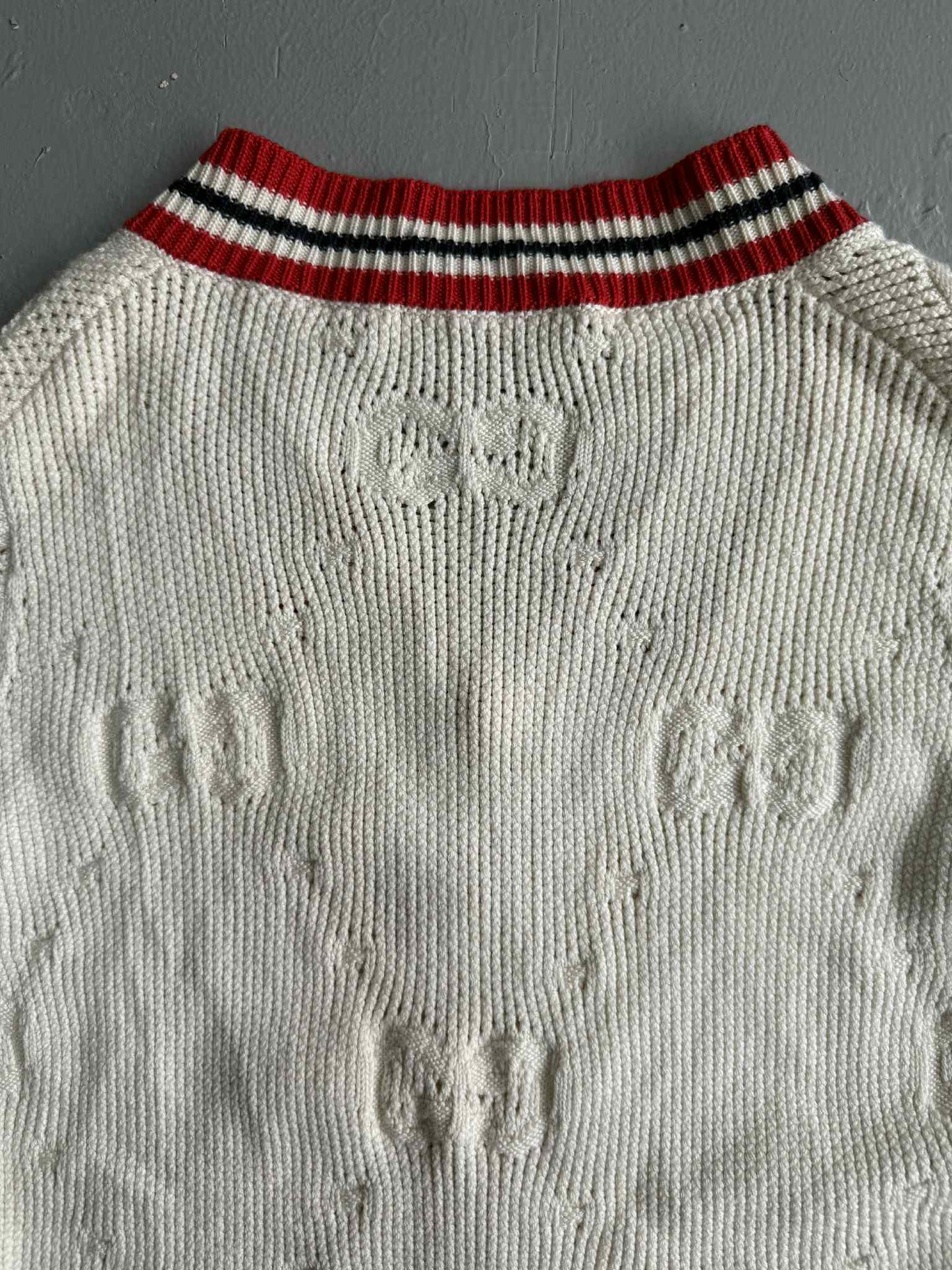 Gucci Monogram Striped Casual Long Sleeve Sweater