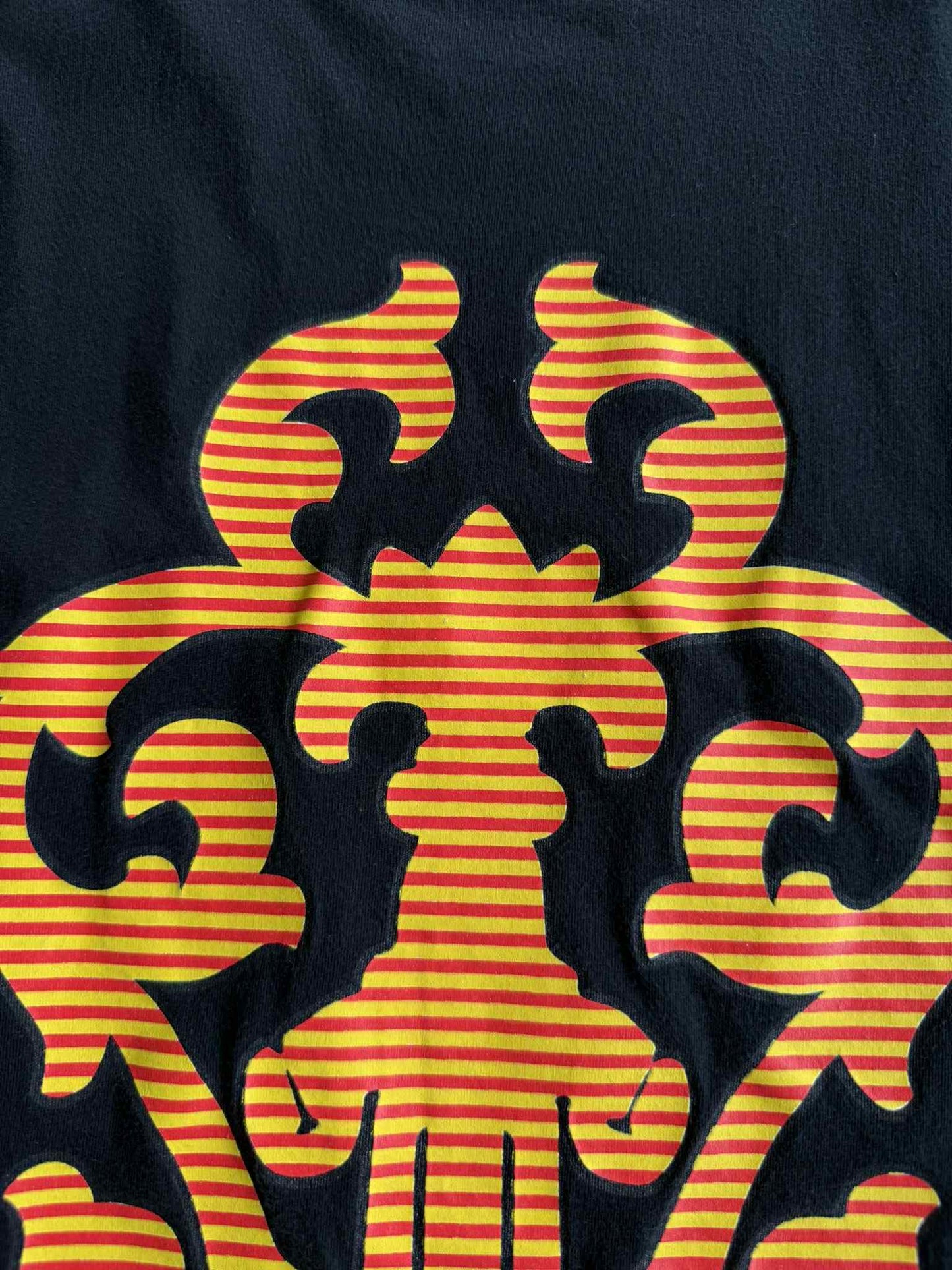 Chrome Hearts Orange Stripes Logo Tee