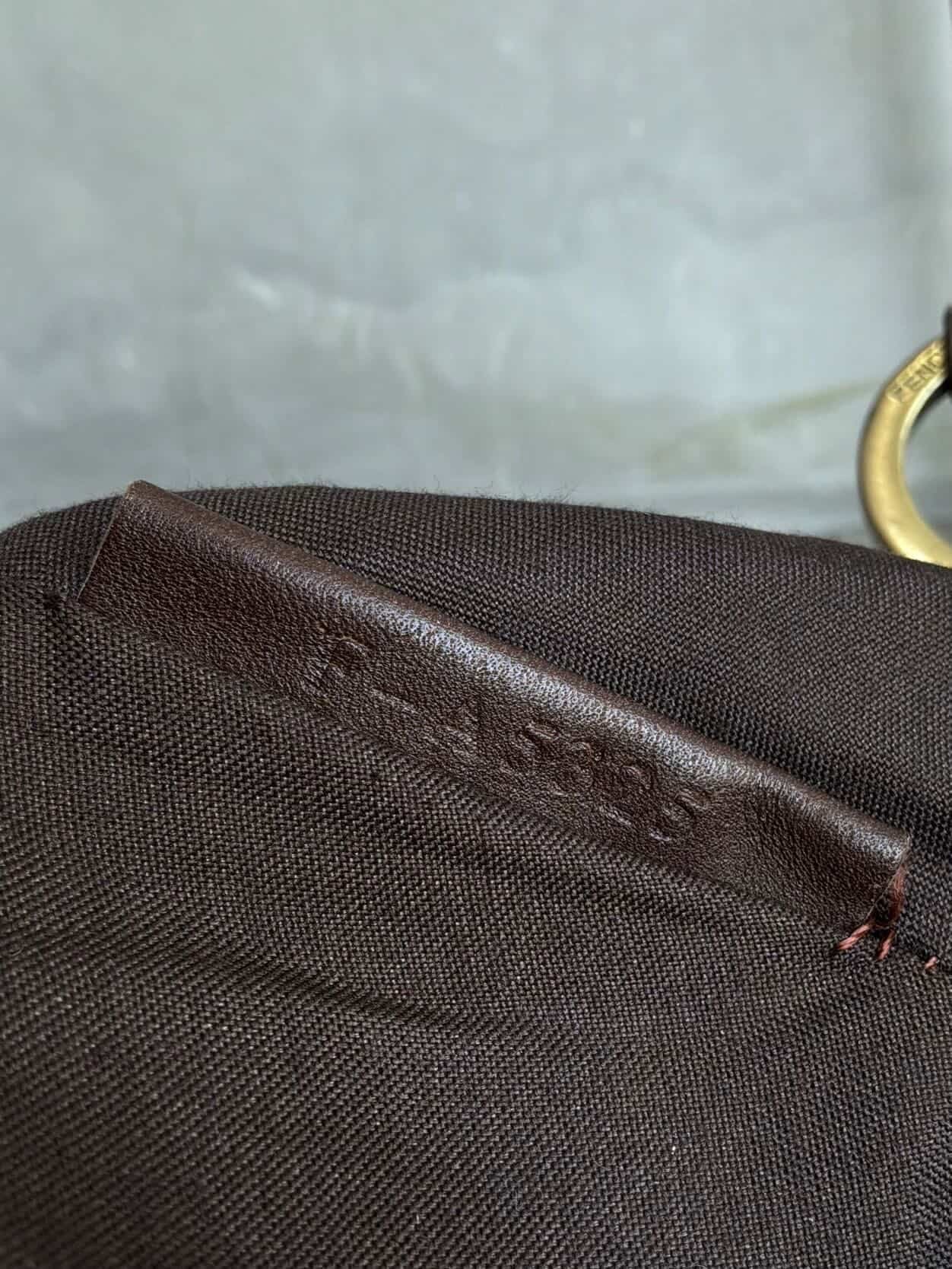 Fendi Leather Monogram Chef Bag