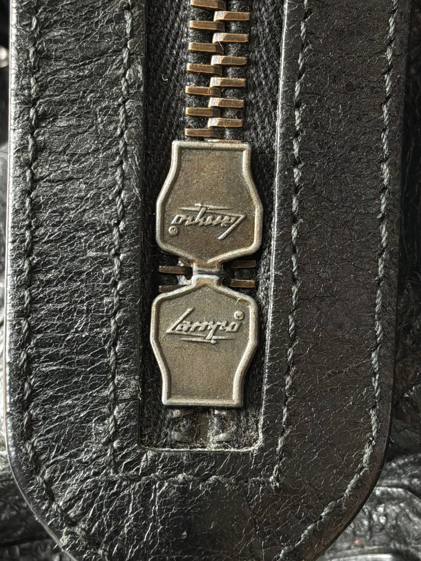 Balenciaga Part Time Black on Brass Lambskin Bag