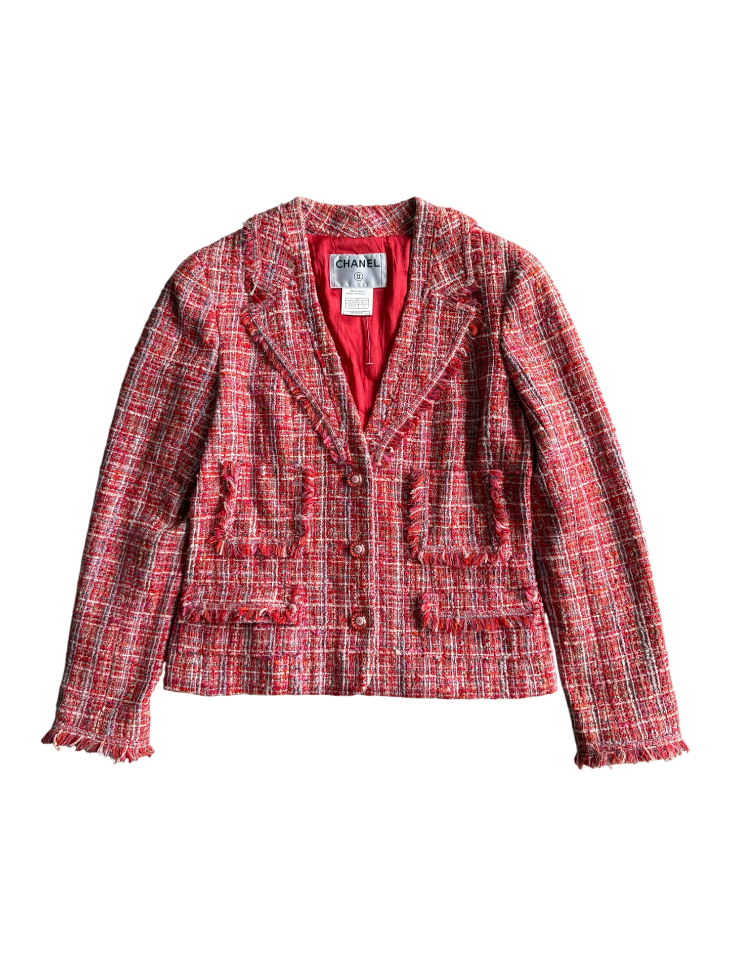Chanel Vintage Pink Tweed Blazer
