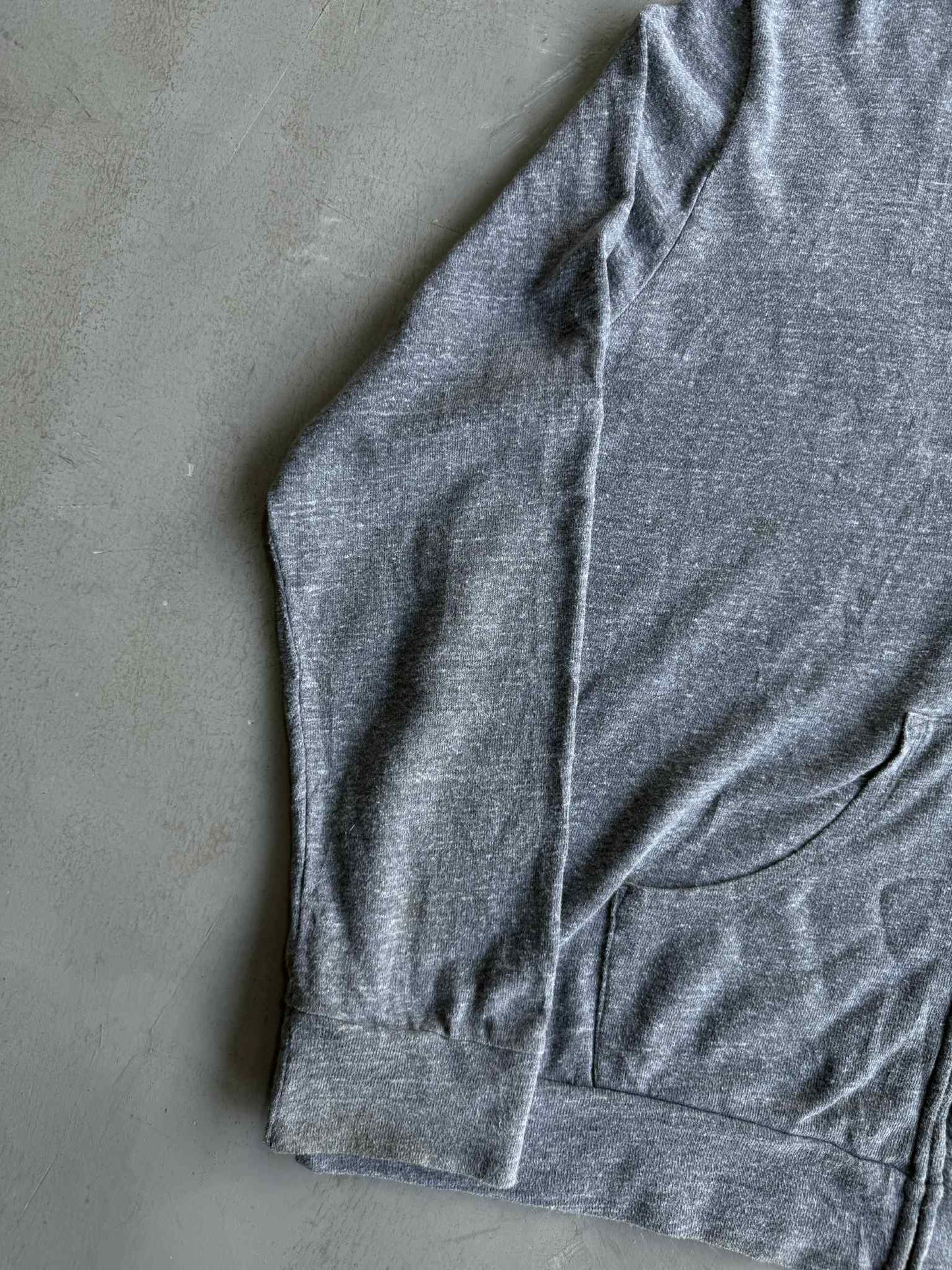 Chrome Hearts Floral Dagger Logo Grey Zip up Hoodie