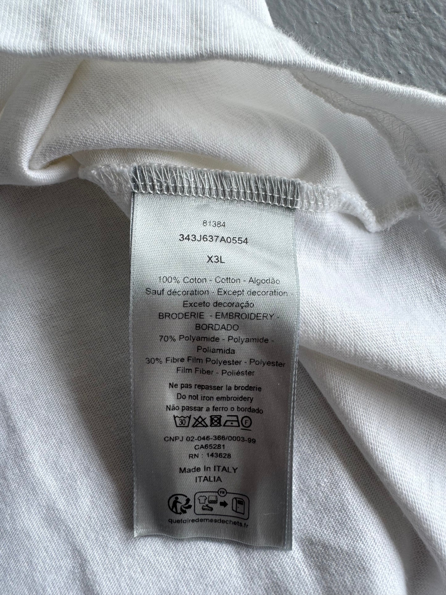Dior CD Embroidered Tee