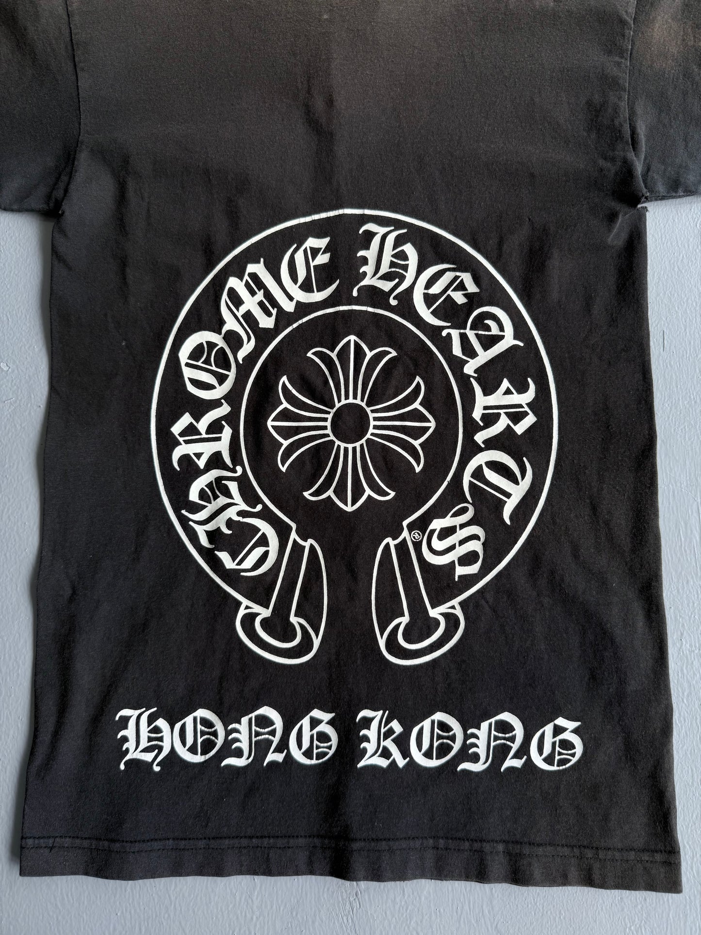 Vintage Trashed Chrome Hearts ‘HongKong’ Tee