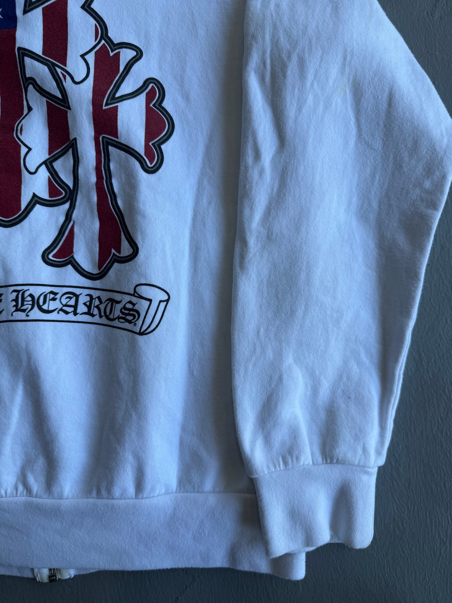 Chrome Hearts Triple Cross Flag Zip Hoodie