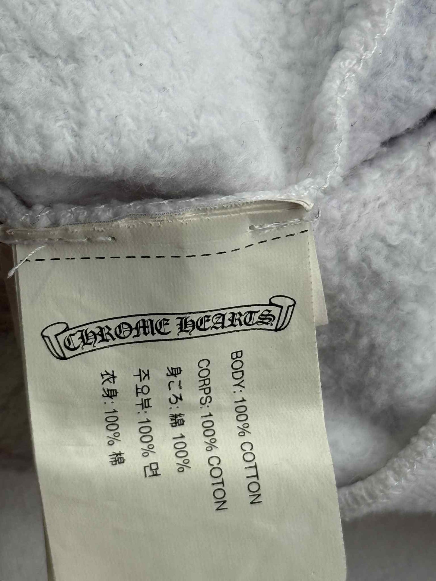 Chrome Hearts Full Print Logo Zip Up Hoodie