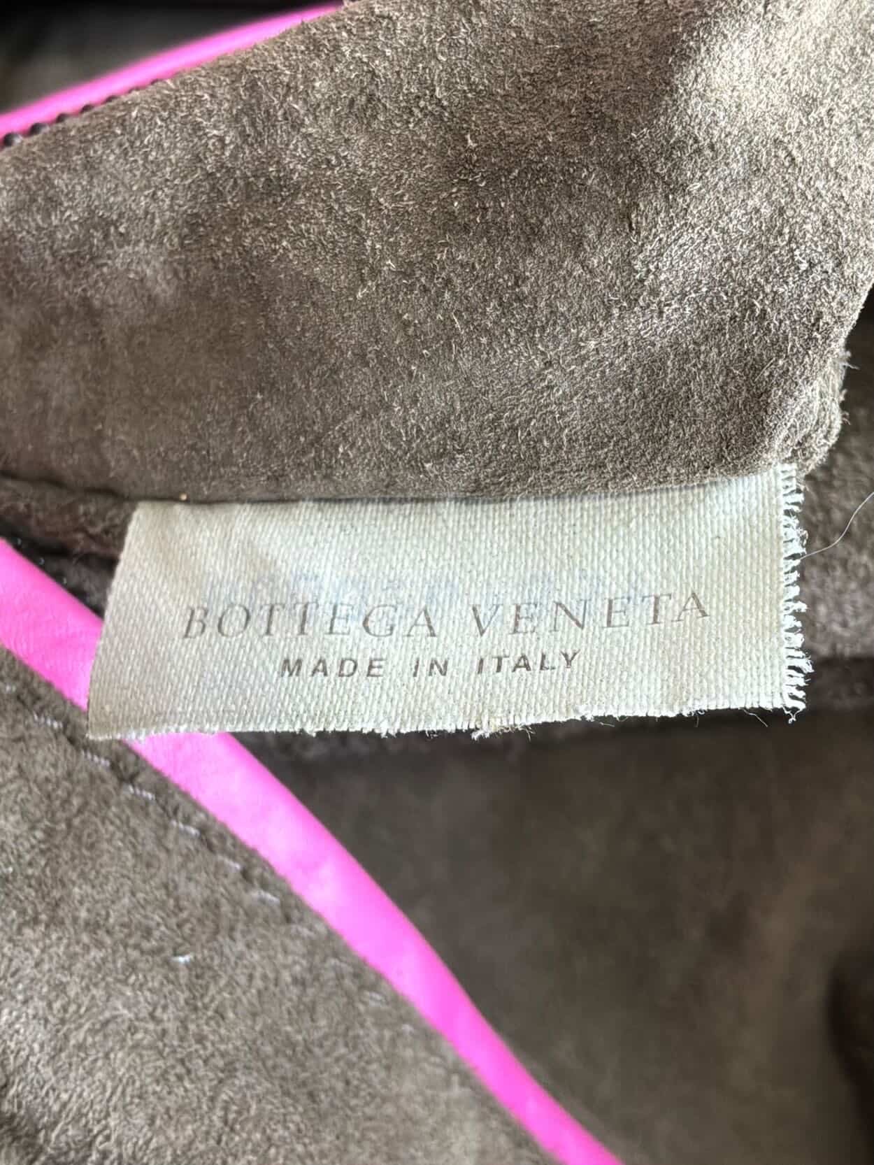 Bottega Veneta Pink Intrecciato Boston Bag