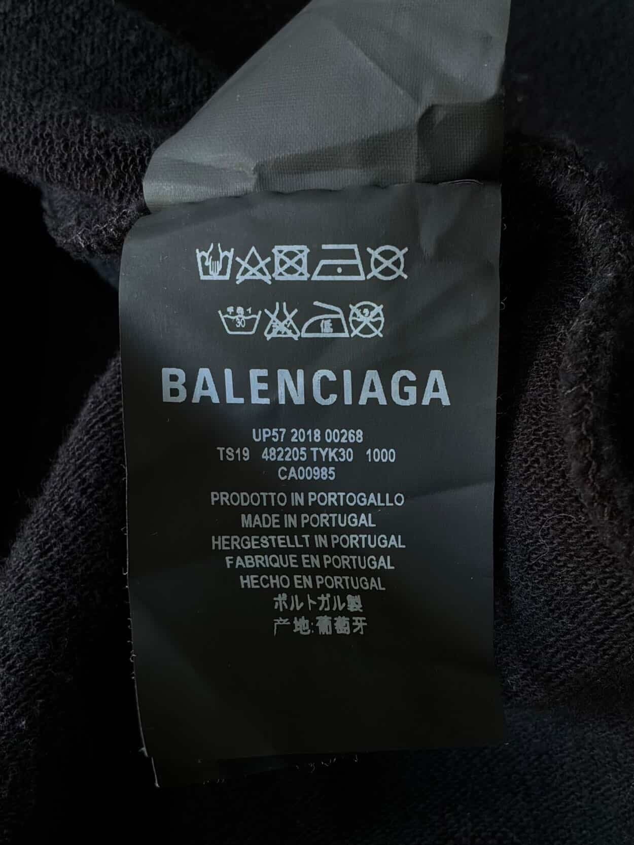 Balenciaga Script Zip Hoodie