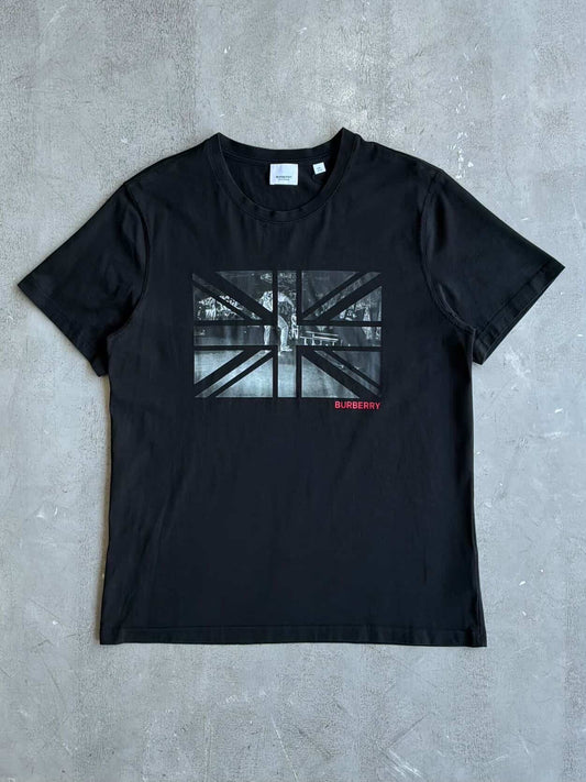 Burberry UK Flag Script Tee