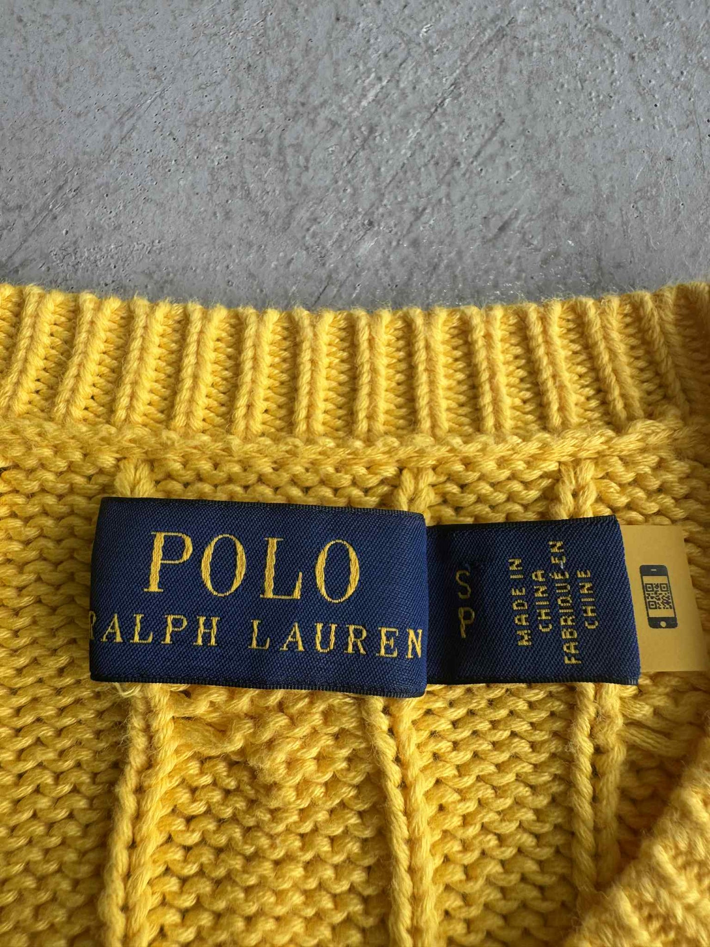 Ralph Lauren Yellow Knit Sweater