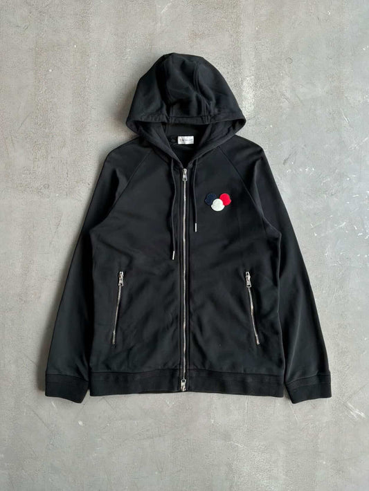 Moncler Tri-Logo Zip Hoodie