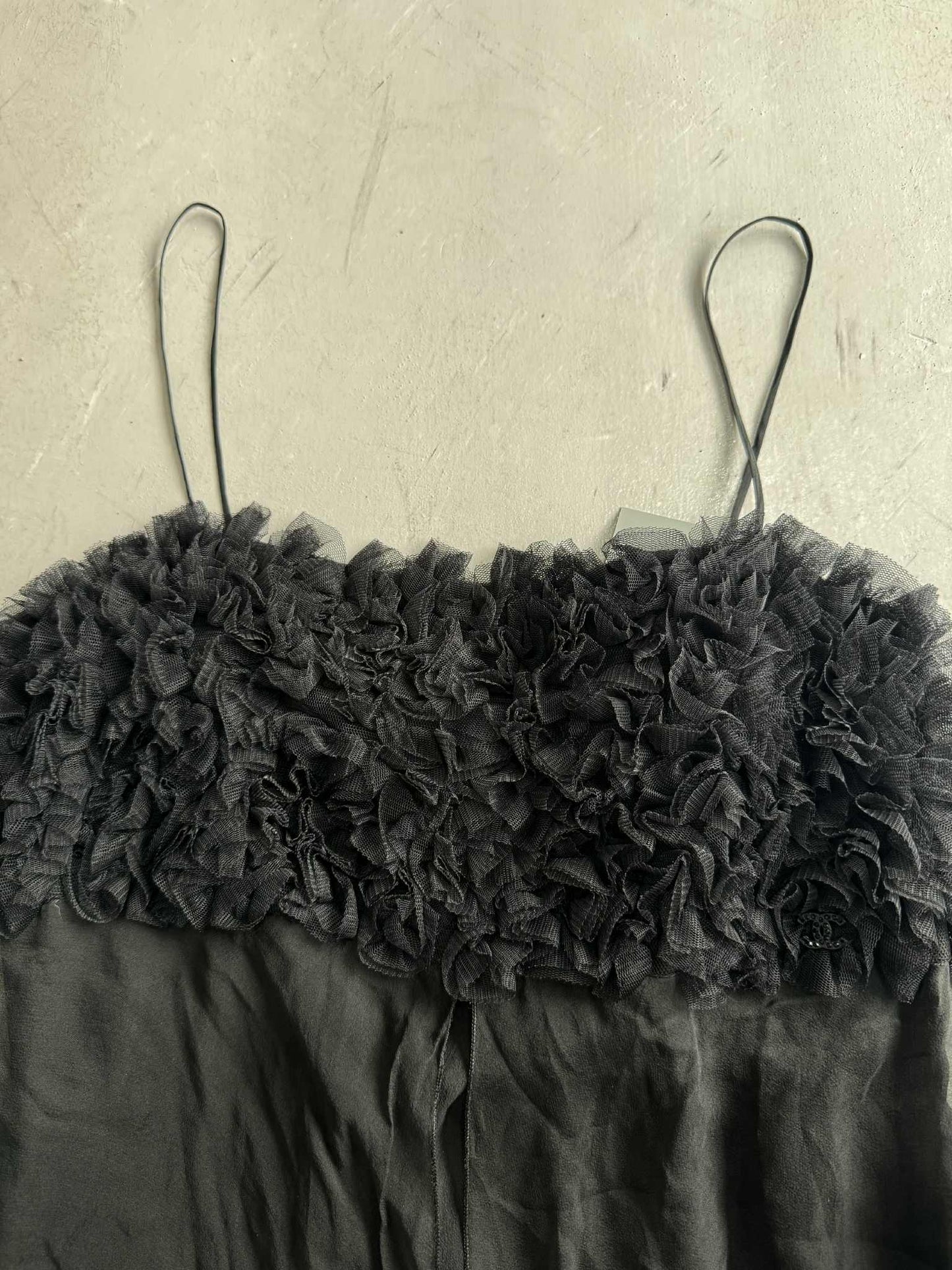 Chanel Vintage Black Lace Dress