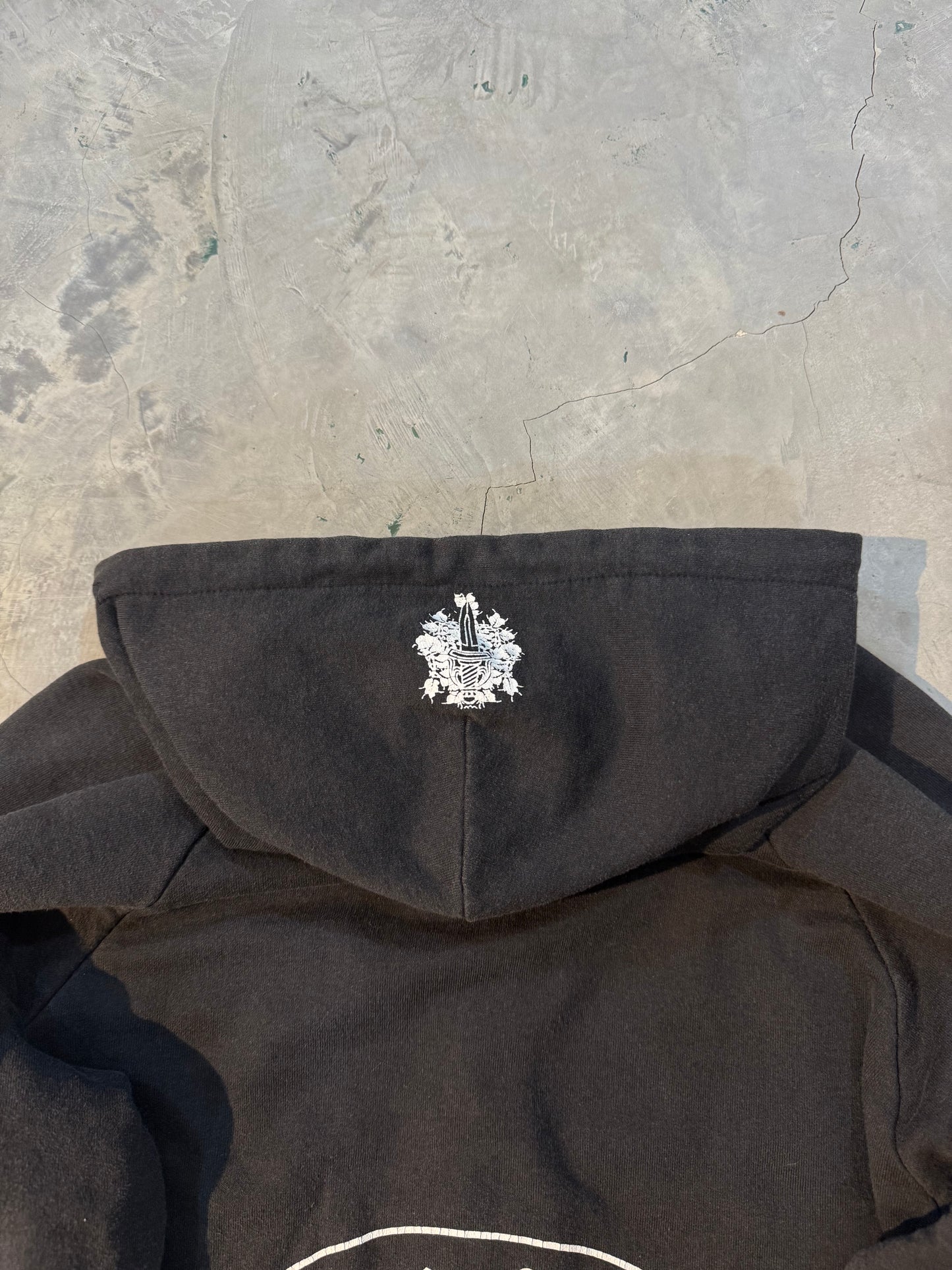 Vintage Chrome Hearts Horse Floral Zip Hoodie