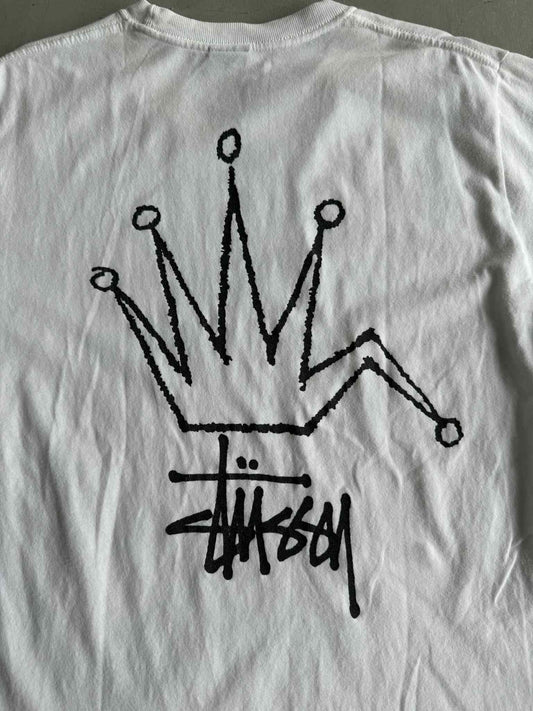 Stussy Vintage White Crown Tee