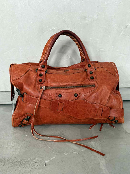 Balenciaga City Orange Classic Bag