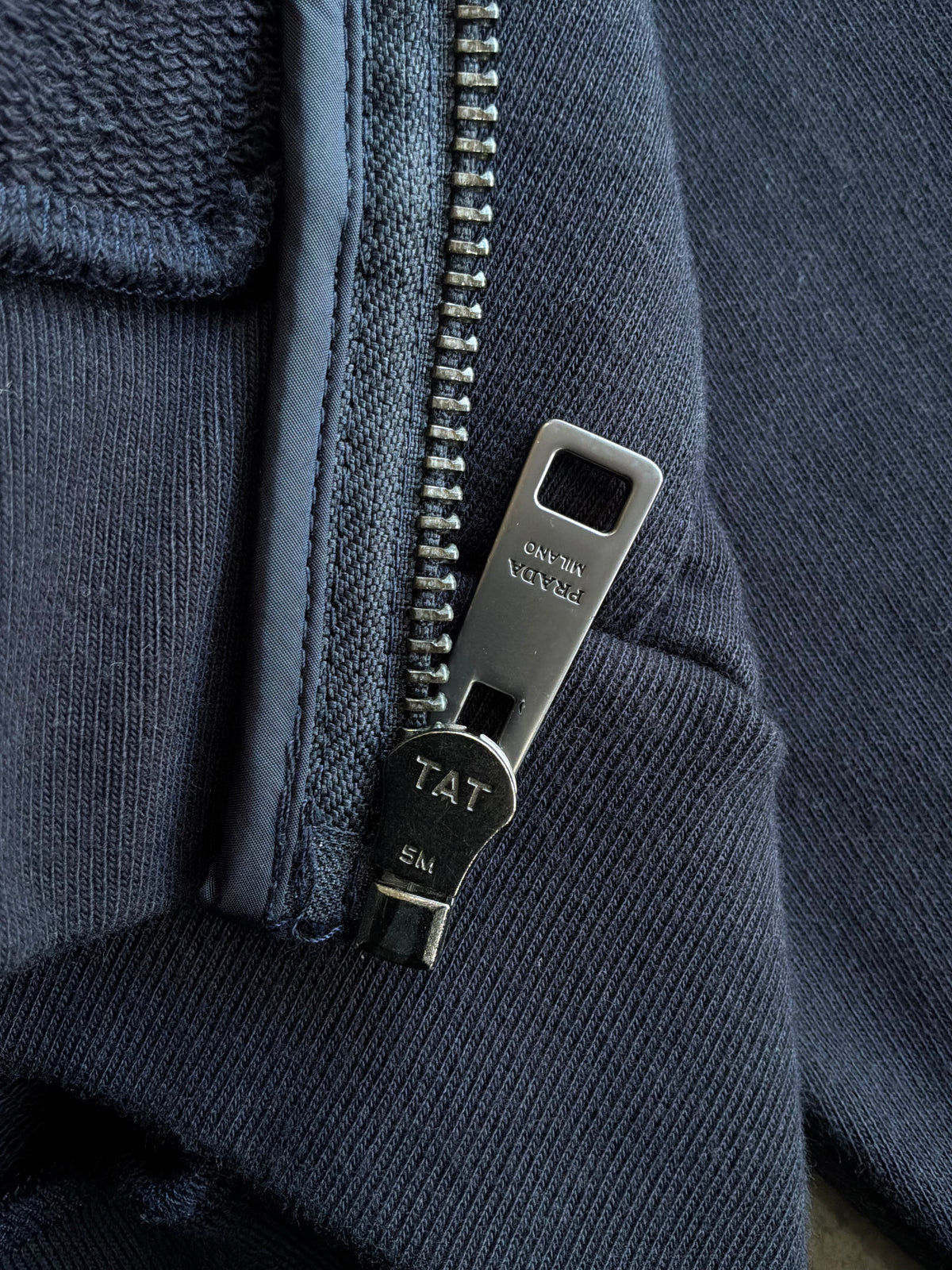 Prada Color Block Zip Hoodie