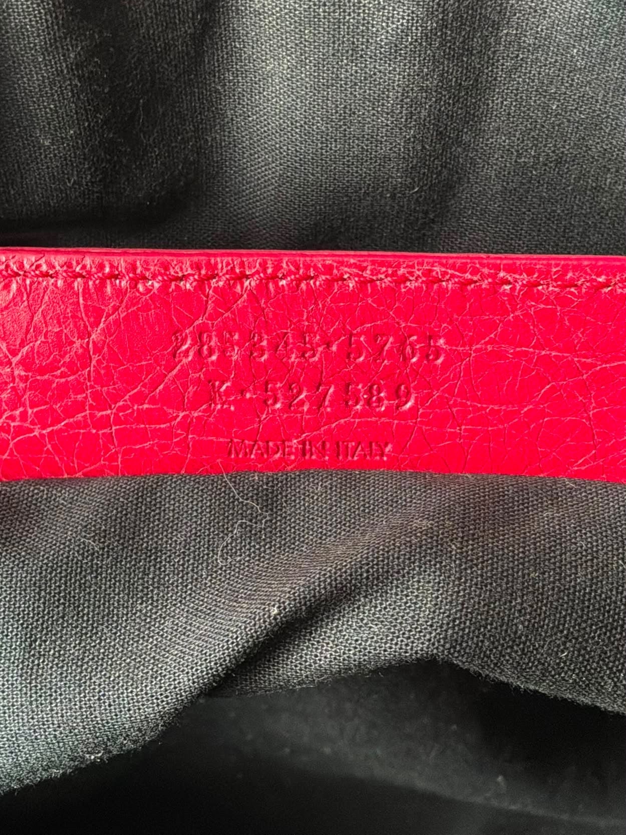 Balenciaga Large Twiggy Red Lambskin Bag