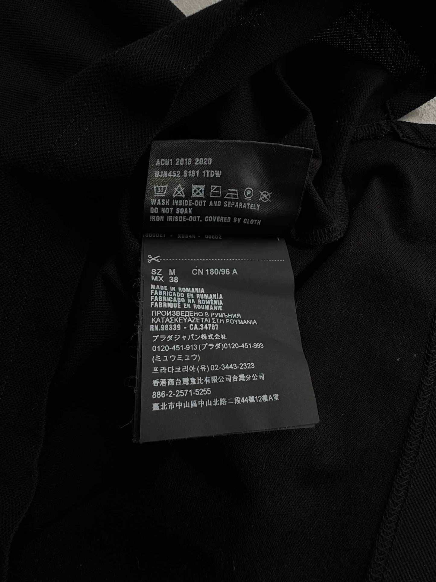 Prada Orange Neckline Shirt