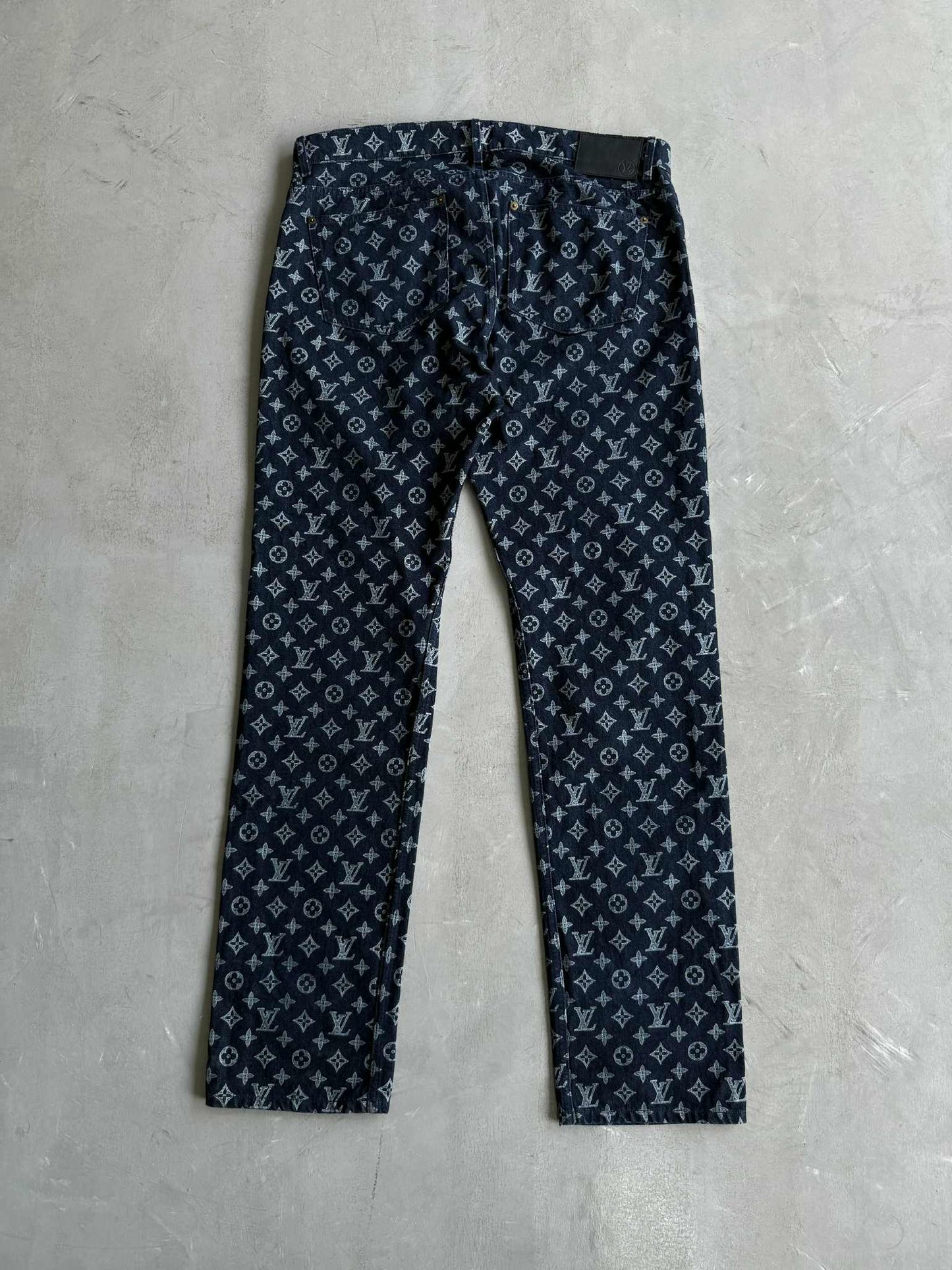Louis Vuitton Kim Jones Era Monogram Denim Pants