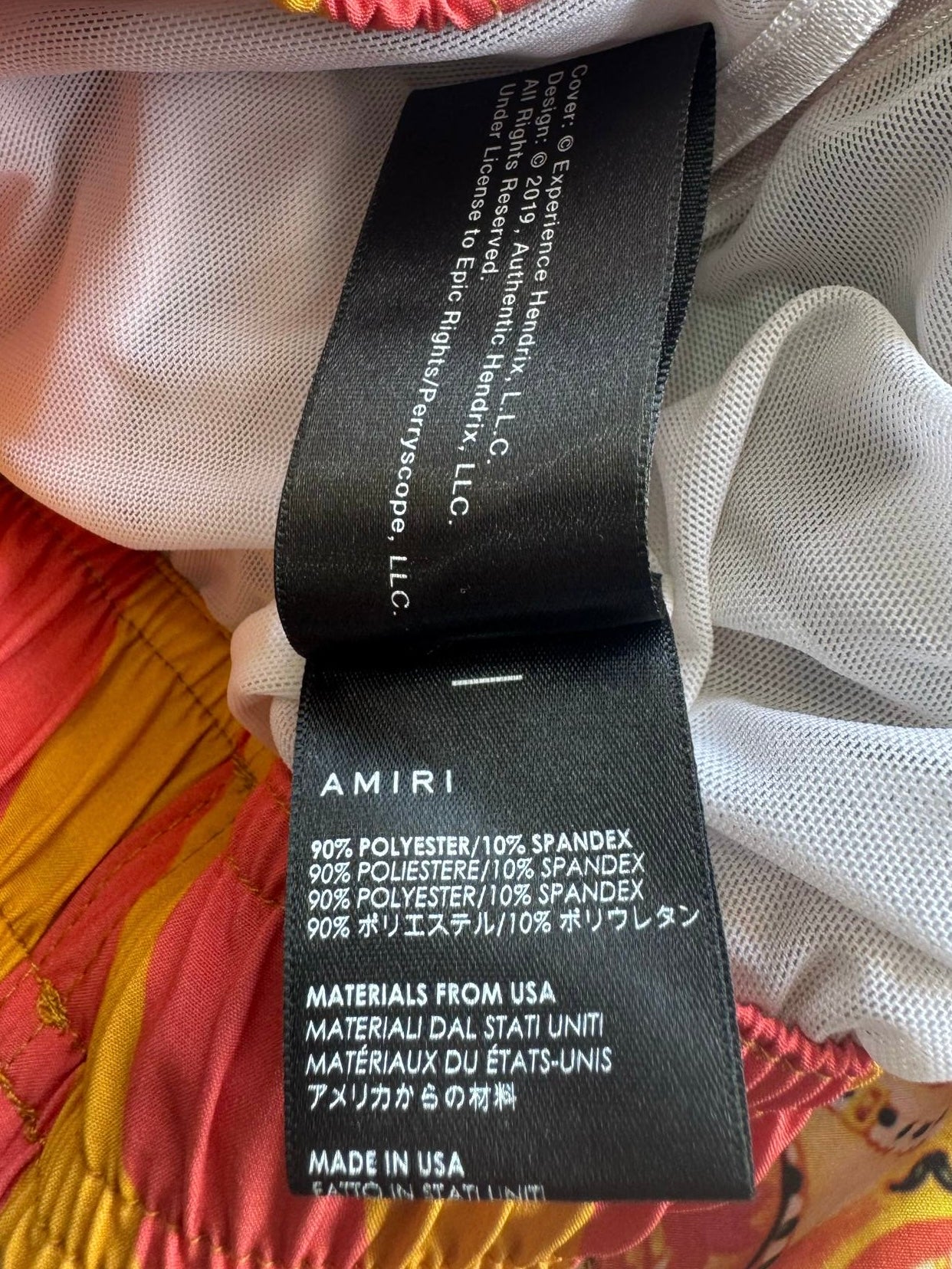 Amiri x Jimi Hendrix Nylon Shorts