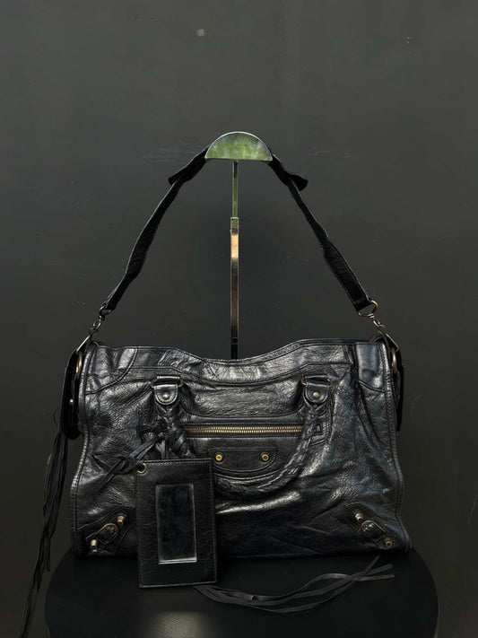Balenciaga Classic City Black On Brass