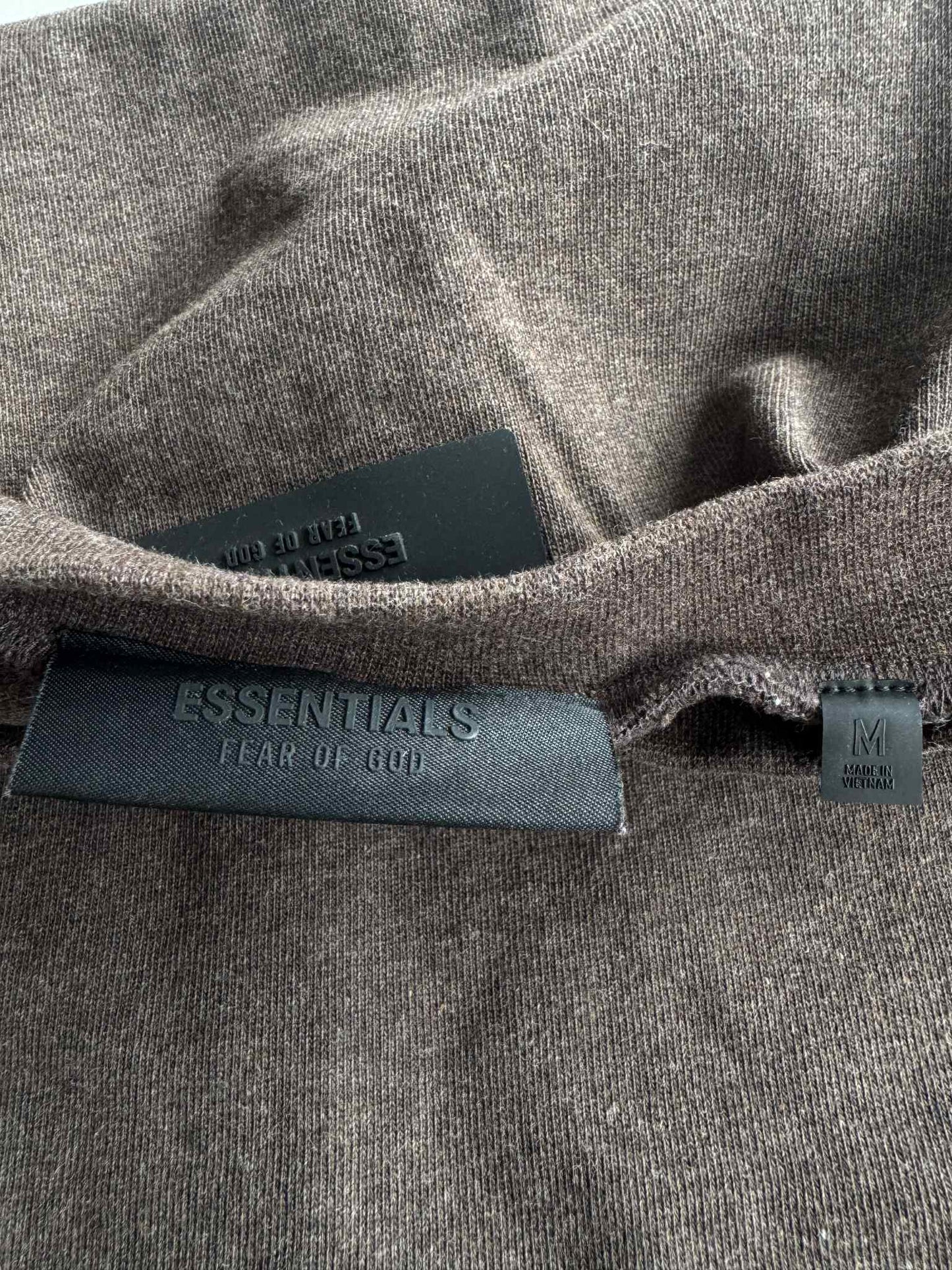 Essentials Fear Of God Oversized Brown Shirt