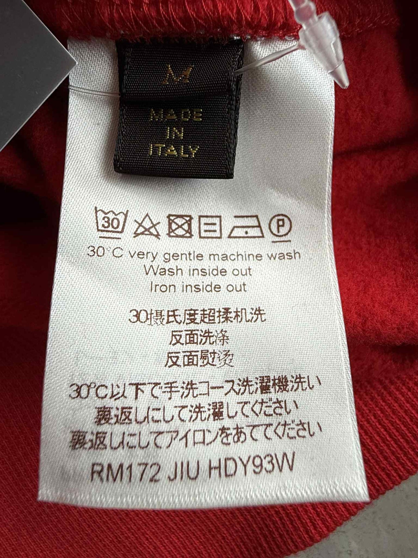 Louis Vuitton X Supreme Spellout Red Sweater