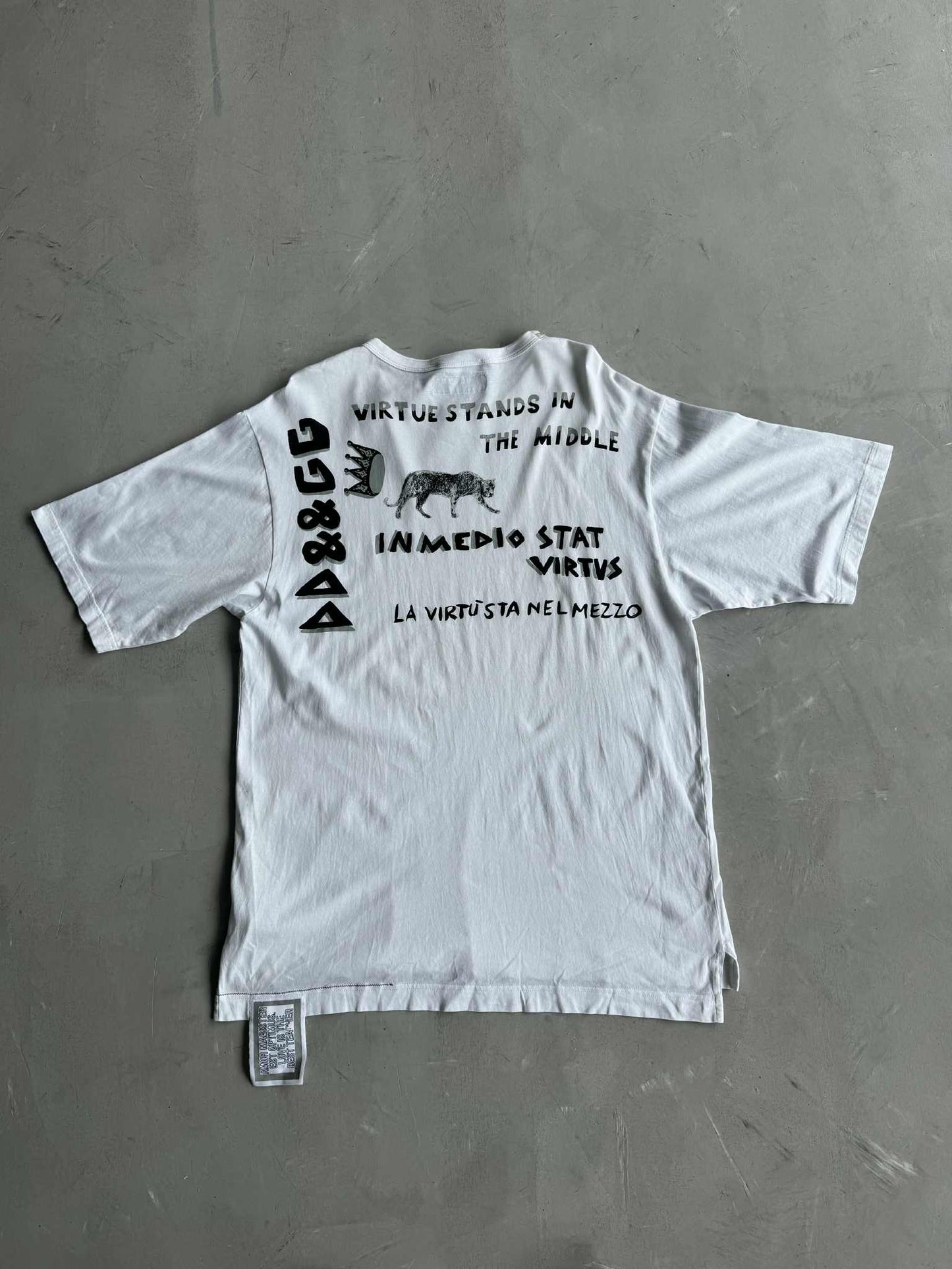 Dolce & Gabbana Printed White tee