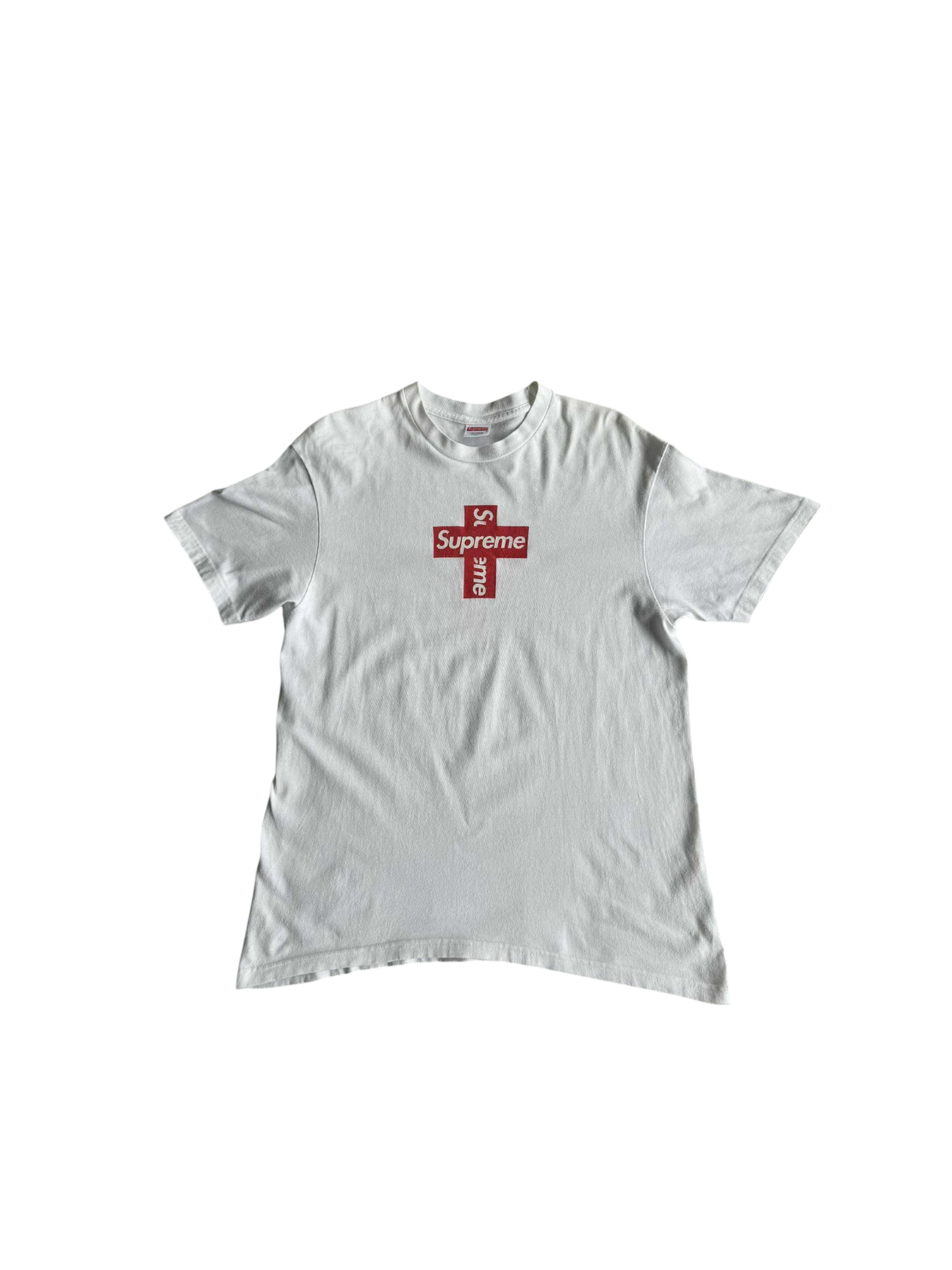 Supreme Cross Box Logo White Shirt