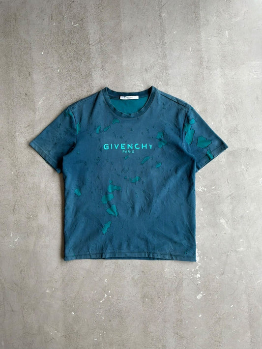 Givenchy Distressed Script Tee