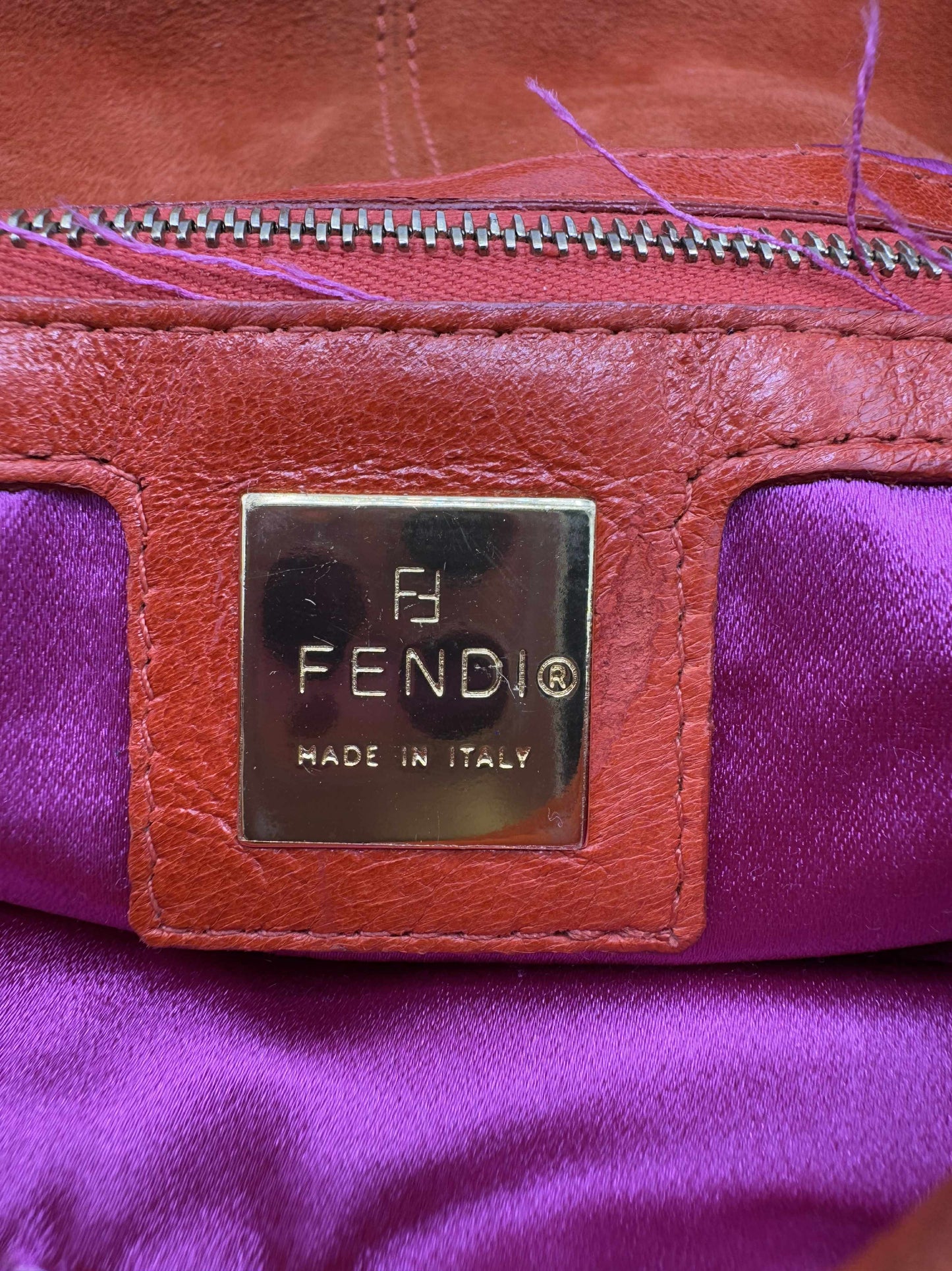 Fendi Orange Baguette