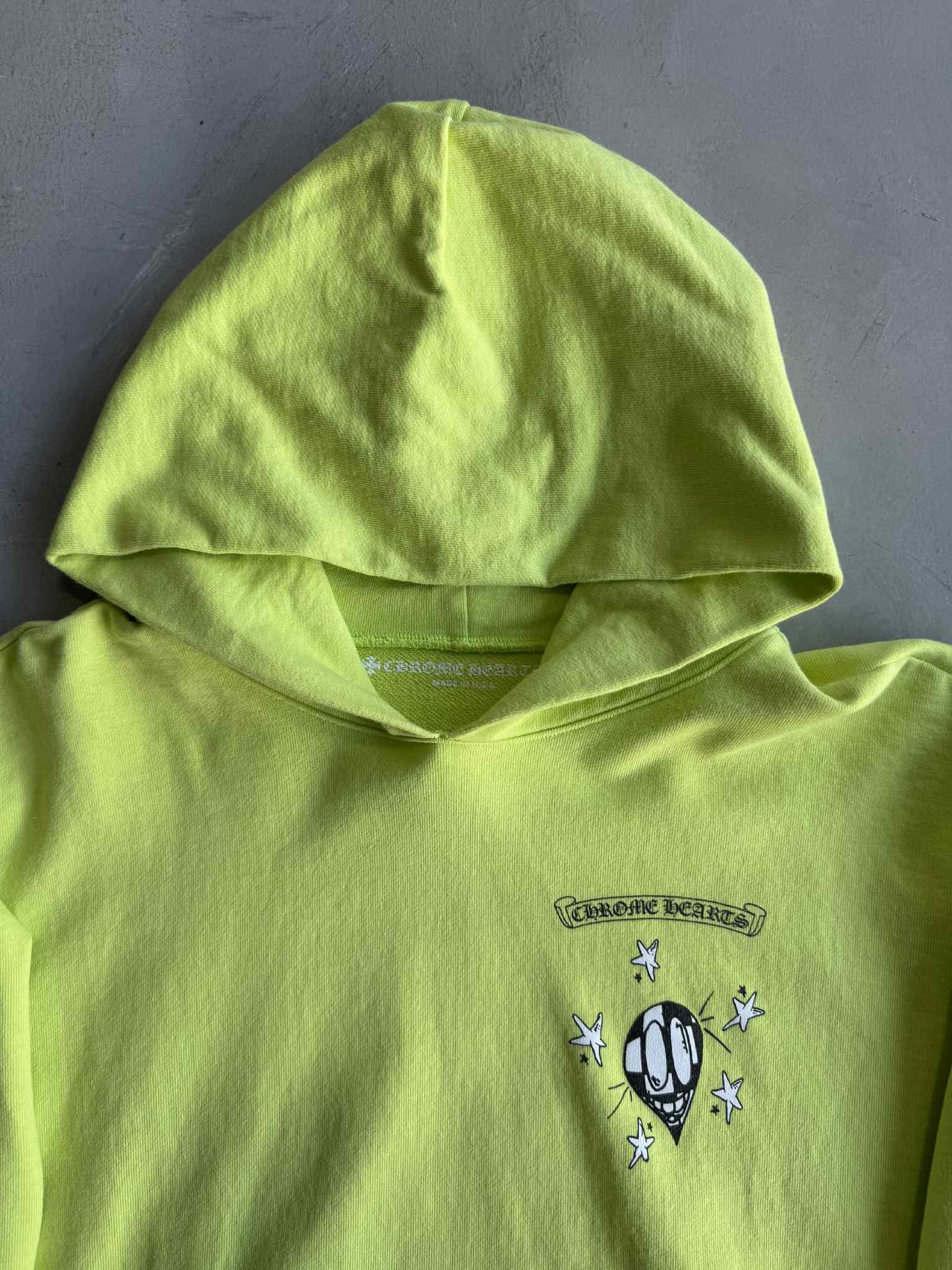 Chrome Hearts Matty Boy Lime Green Chainlink Hoodie