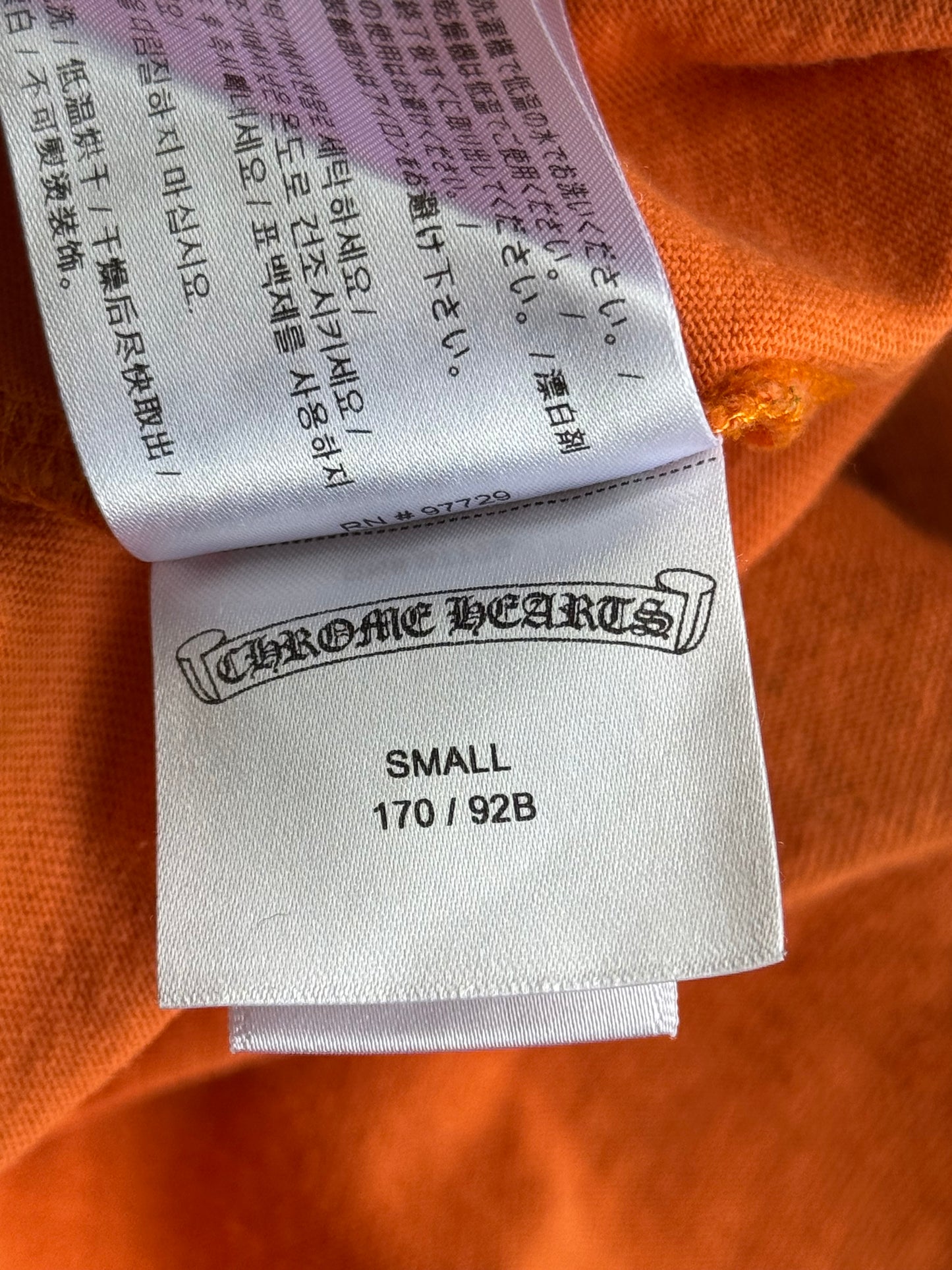 Chrome Hearts Vine Dagger Orange Tee