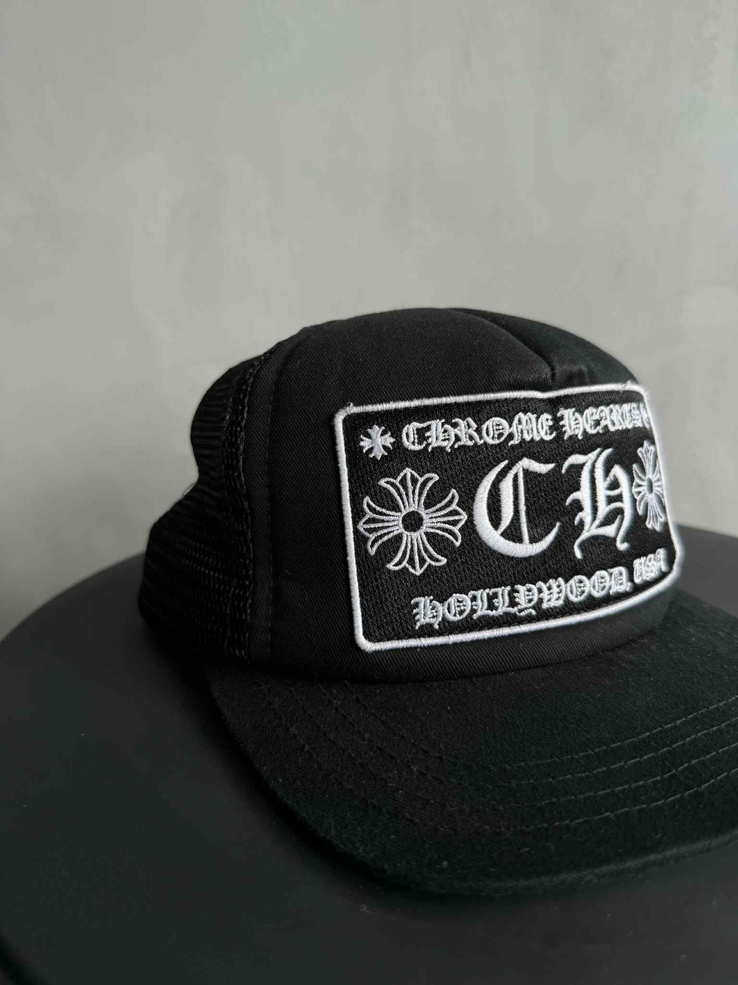 Chrome Hearts Black on Black Trucker Hat