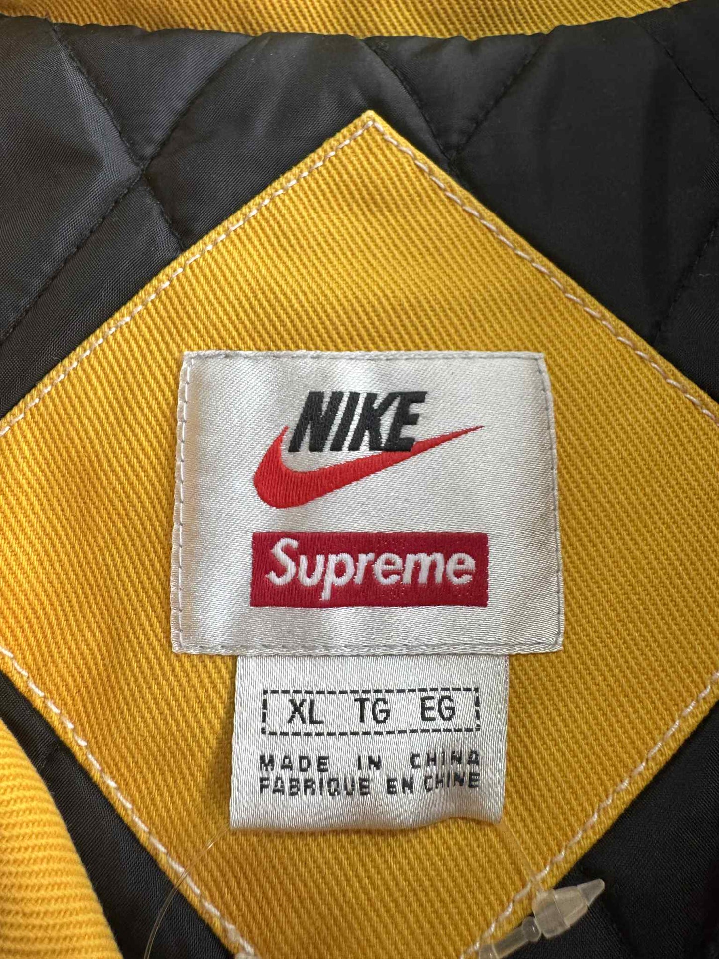 Nike x Supreme Double zip Quilted Work Jacket