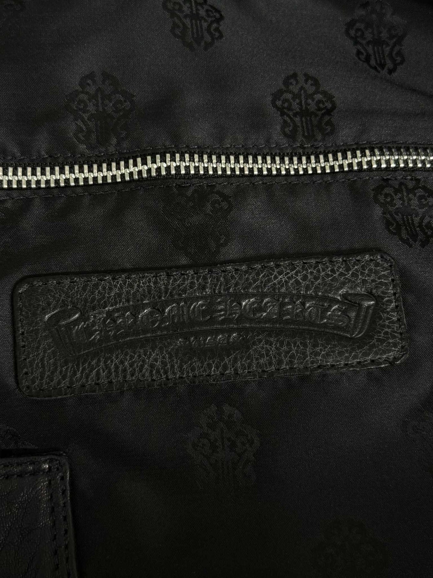 Chrome Hearts 90s Big Dagger Embellished Leather Duffle Bag