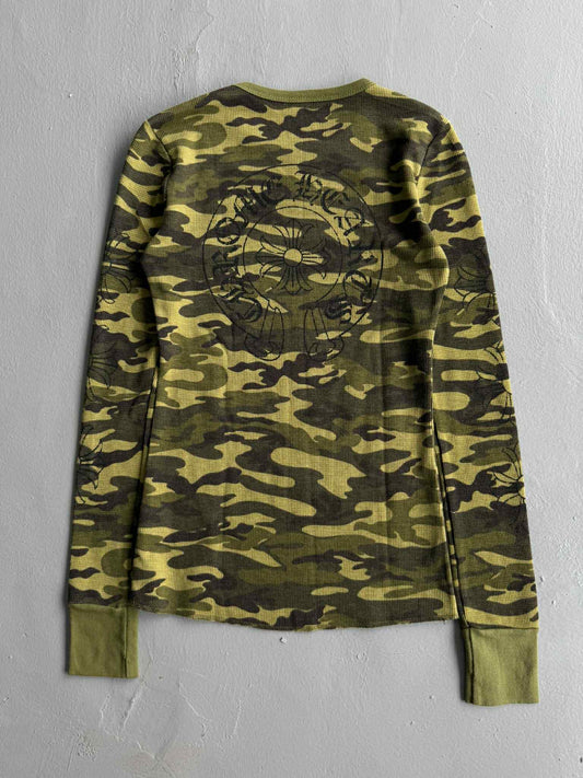 Womens Chrome Hearts Thermal Camouflage Longsleeves