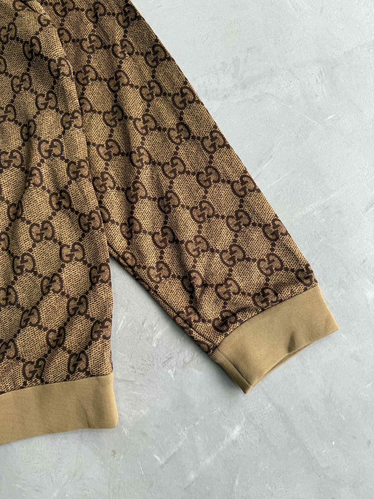 Gucci zip Jacket Monogram Monkey Back Design