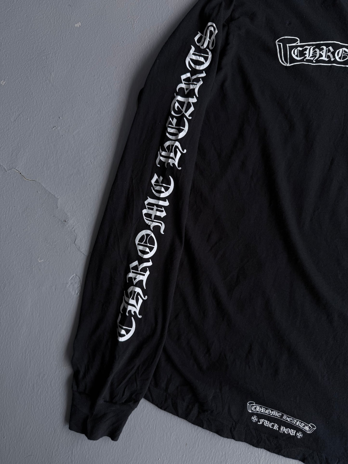 Chrome Hearts Scroll Logo Longsleeves