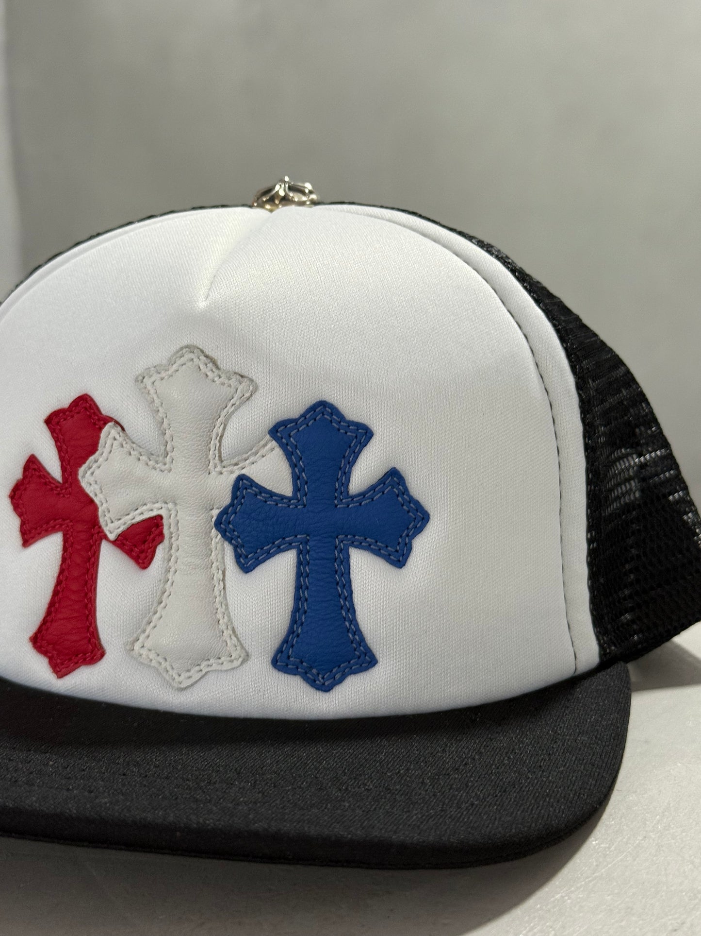 Chrome Hearts Triple Cross Patch Trucker Hat