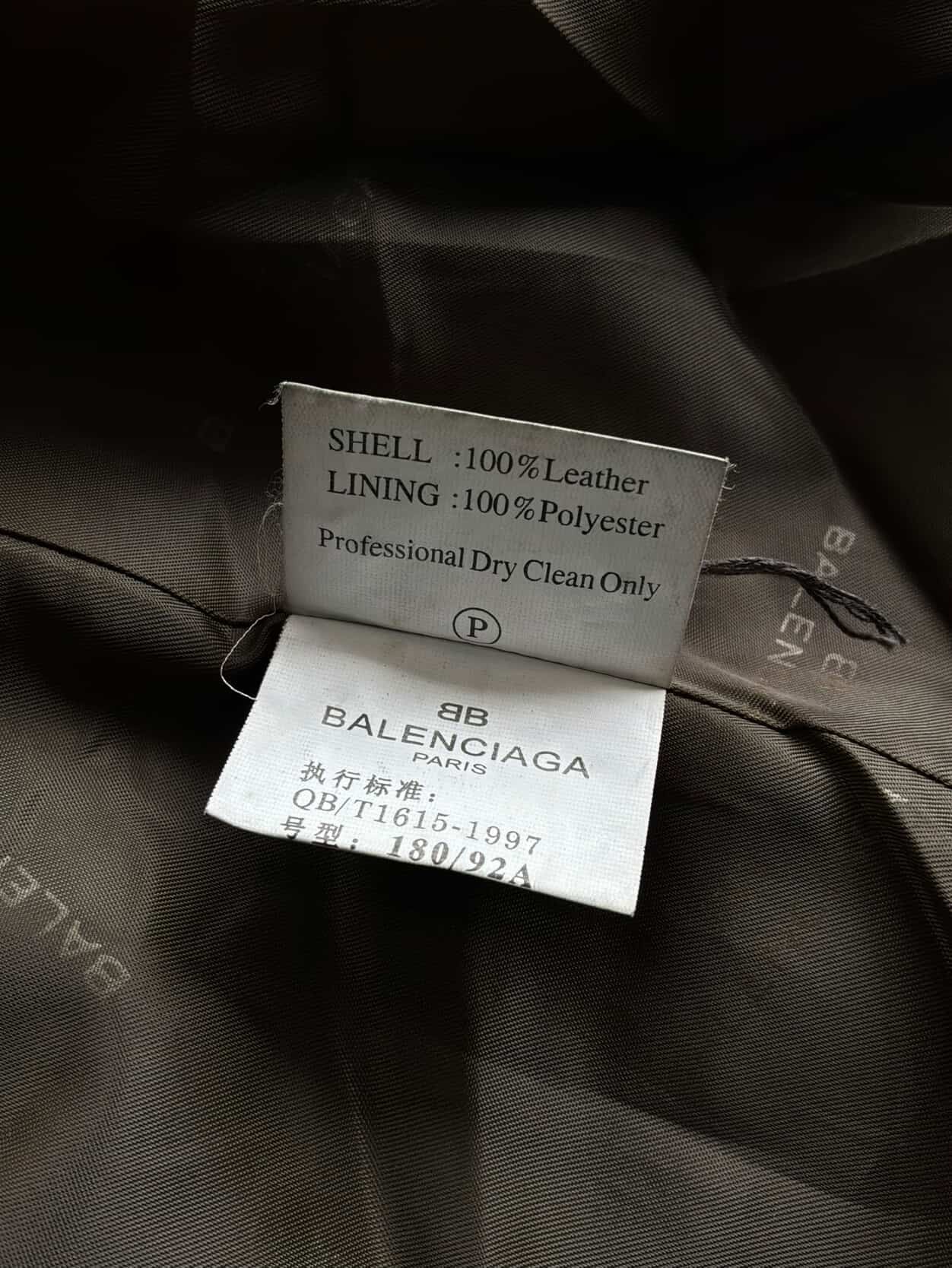 Balenciaga Vintage Leather Coat