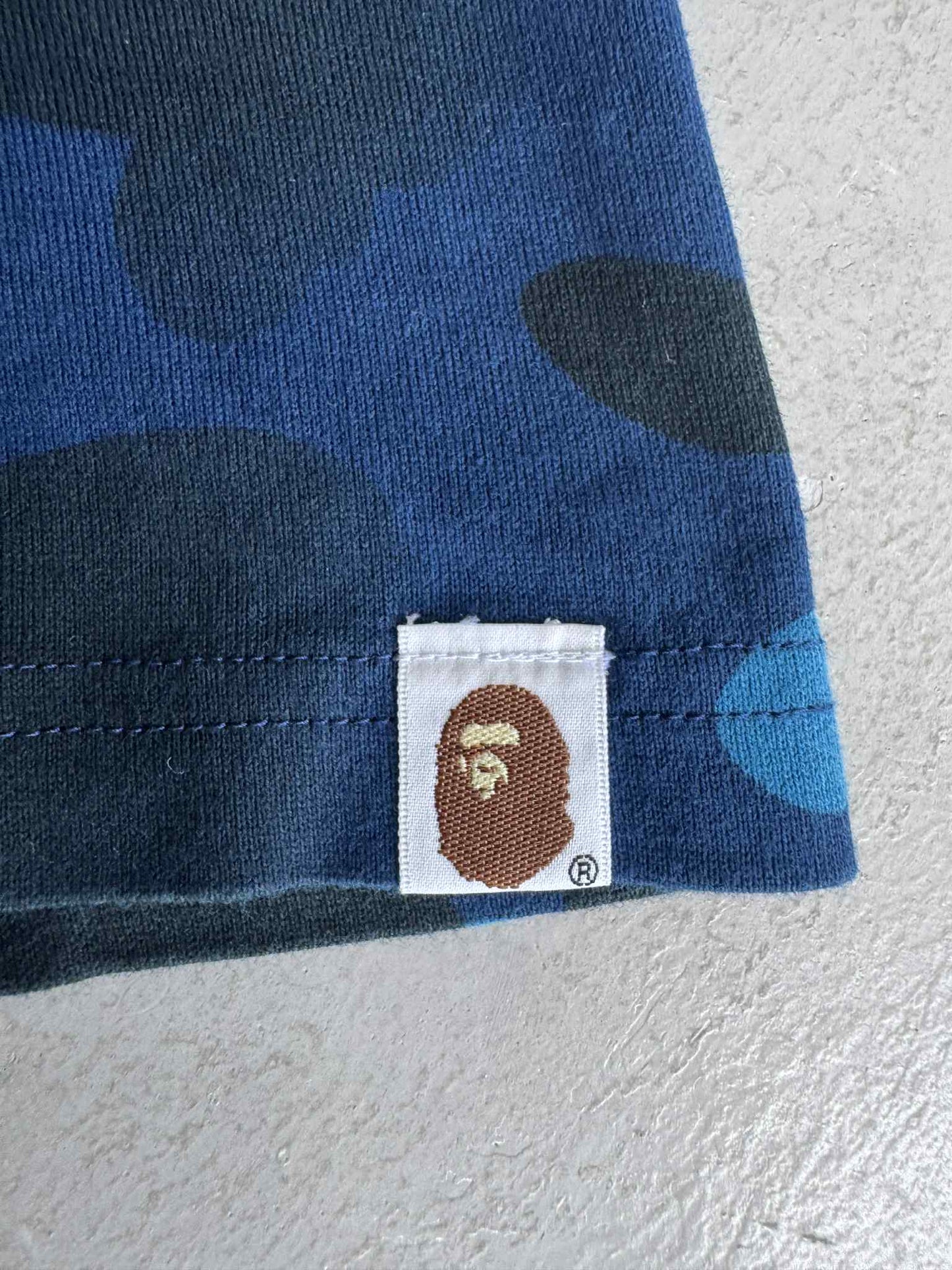 Bape Soldier Blue Camou Tee