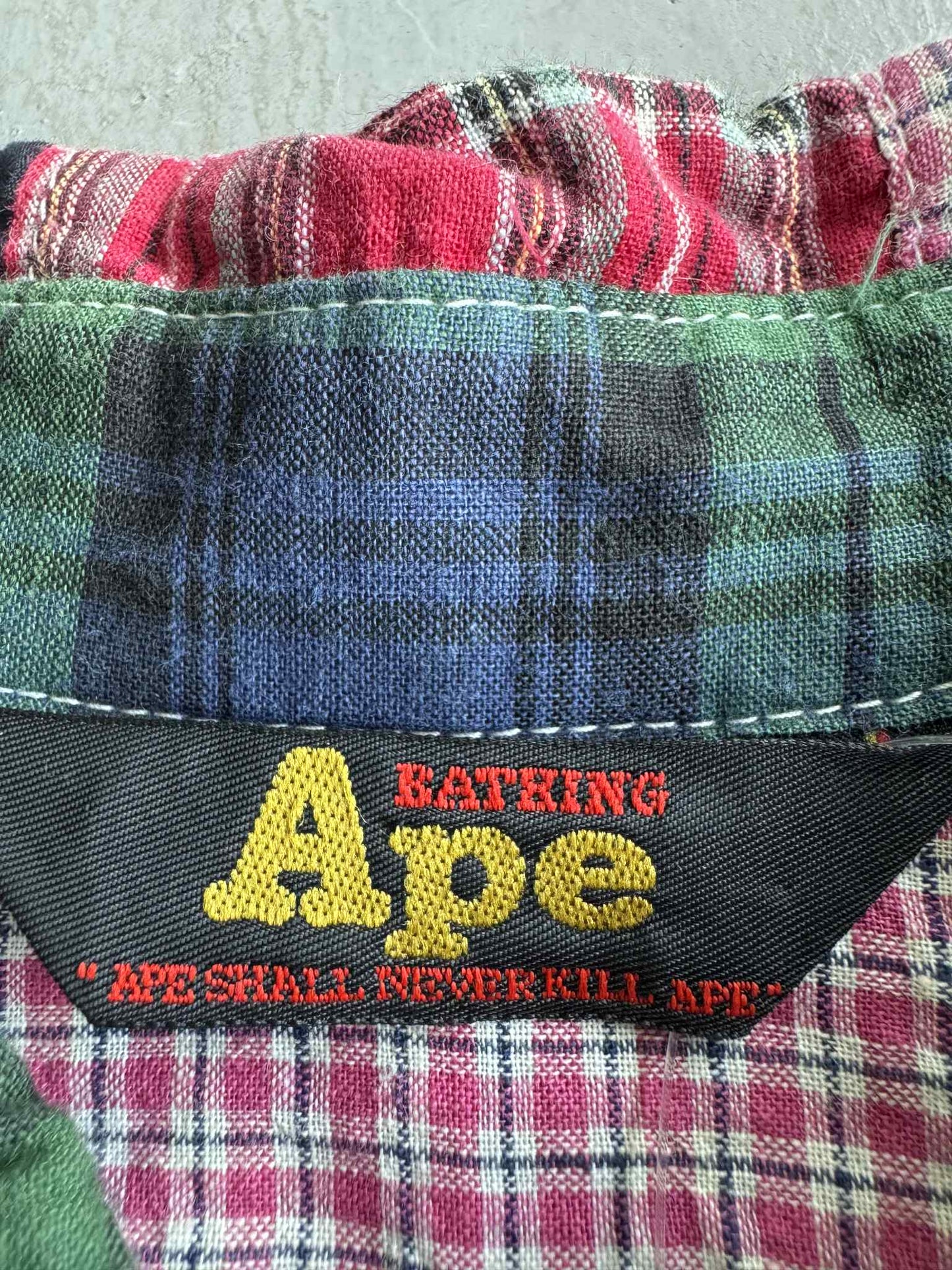 Bape Patchwork Button Up Shirt
