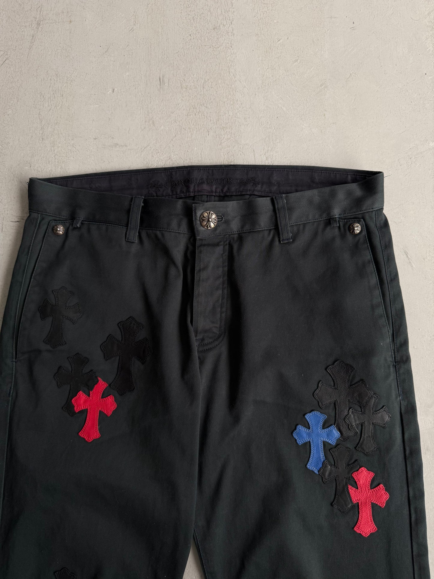 Chrome Hearts Spiderman Cross Patches Chino Pants