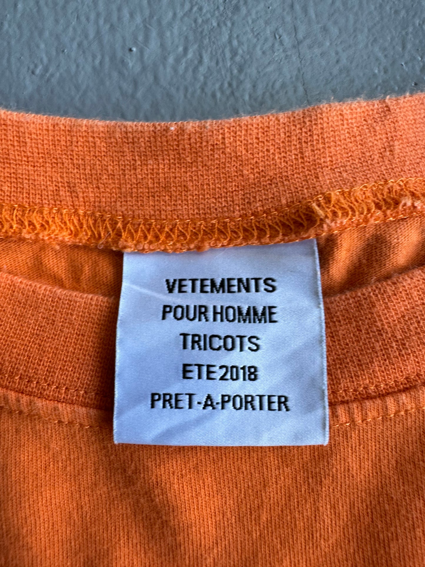 Vetements ‘Staff’ 3M Reflective Tee