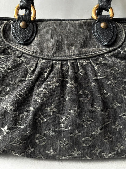 Louis Vuitton Neo Cabby MM Monogram Denim Handbag