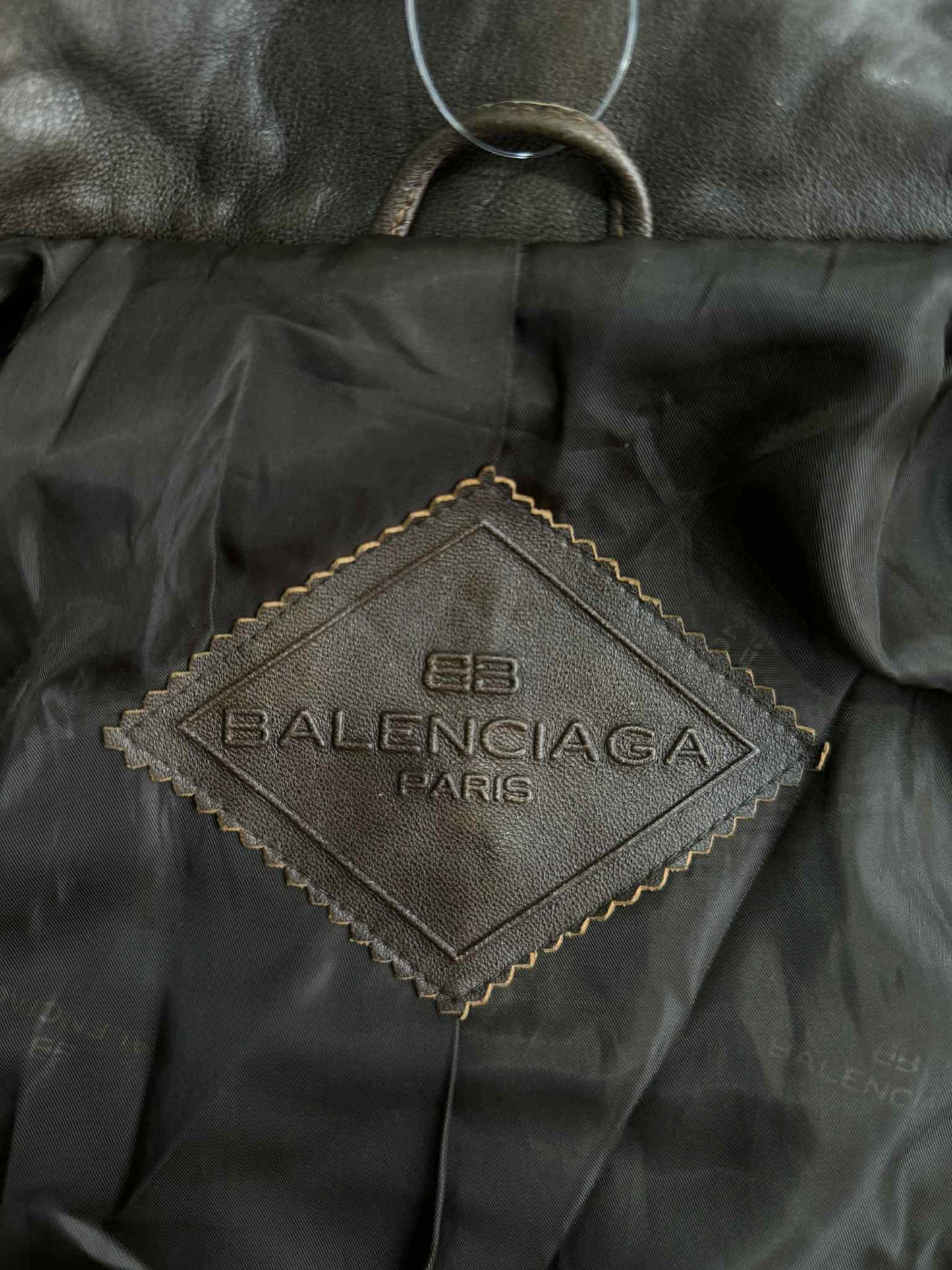 Balenciaga Leather Brown Jacket