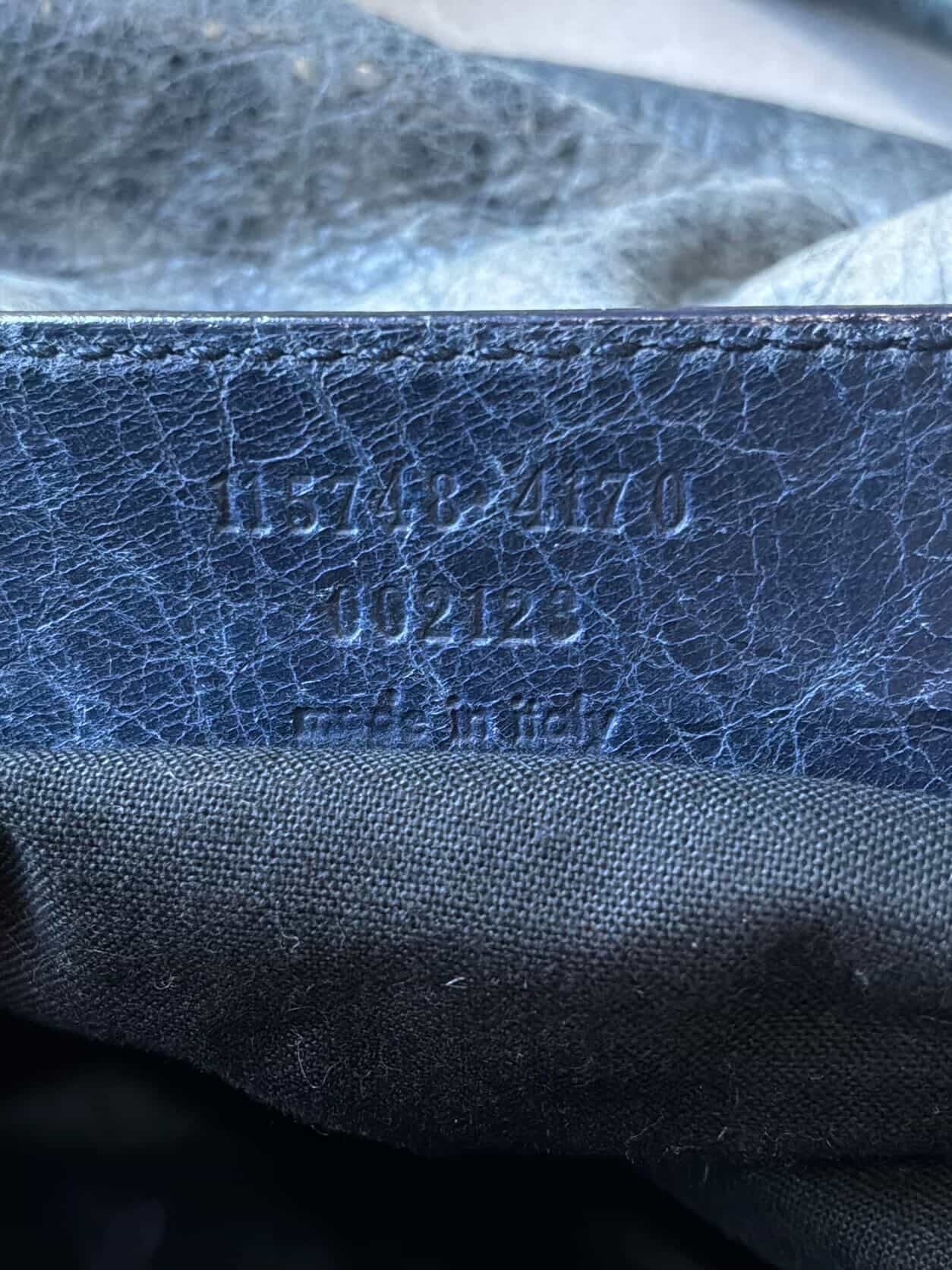 Balenciaga Classic City Navy Lambskin Bag