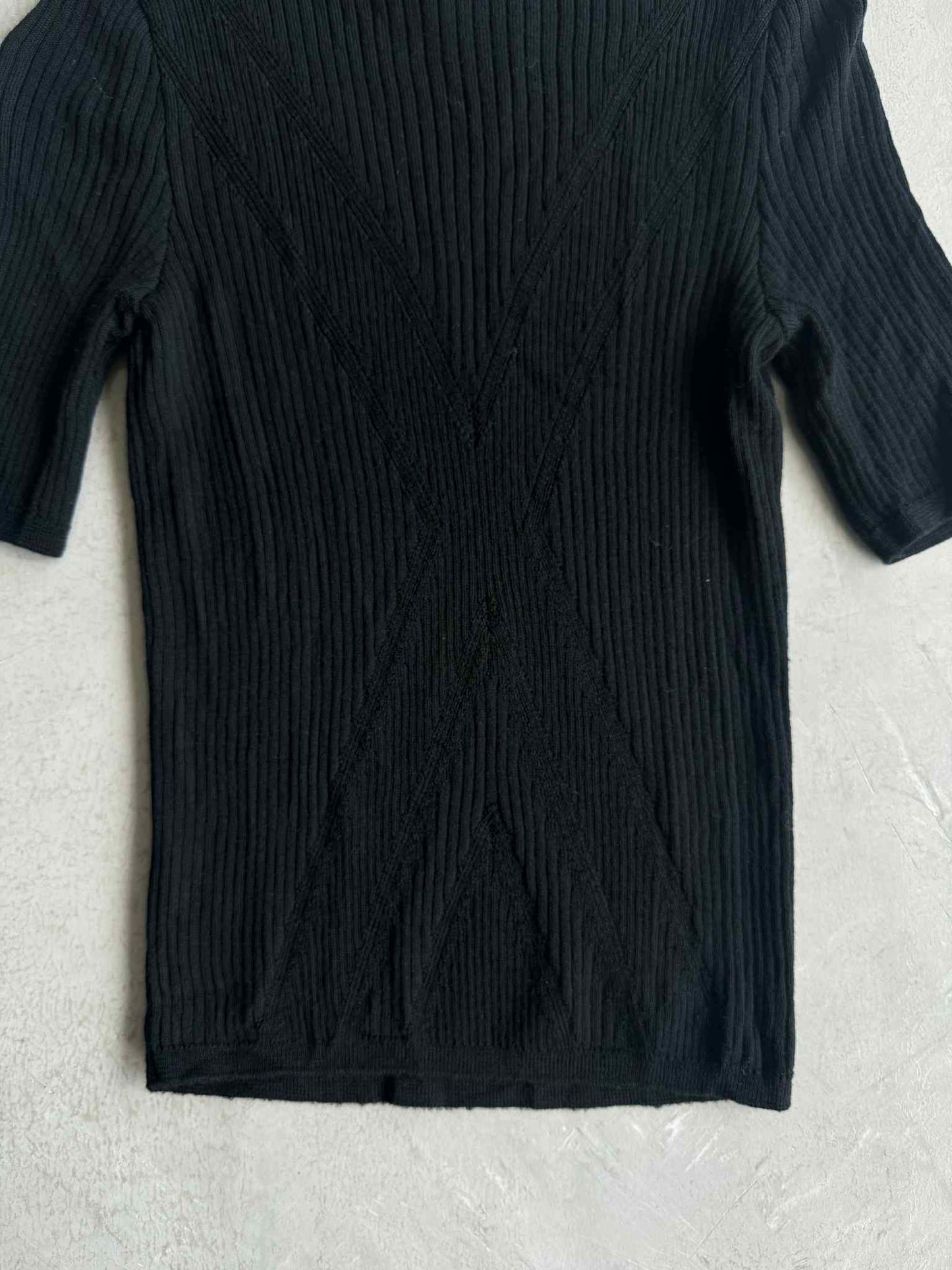 Christian Dior Short Sleeve Navy Blue Sweater