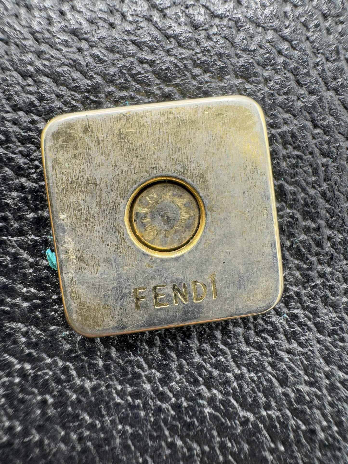 Fendi Black Leather Mama Baguette